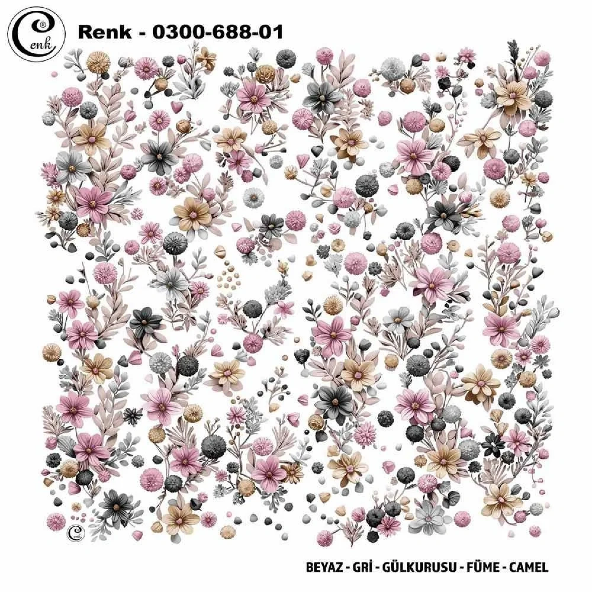 Cenk Desenli Oyalık Yazma 688-01