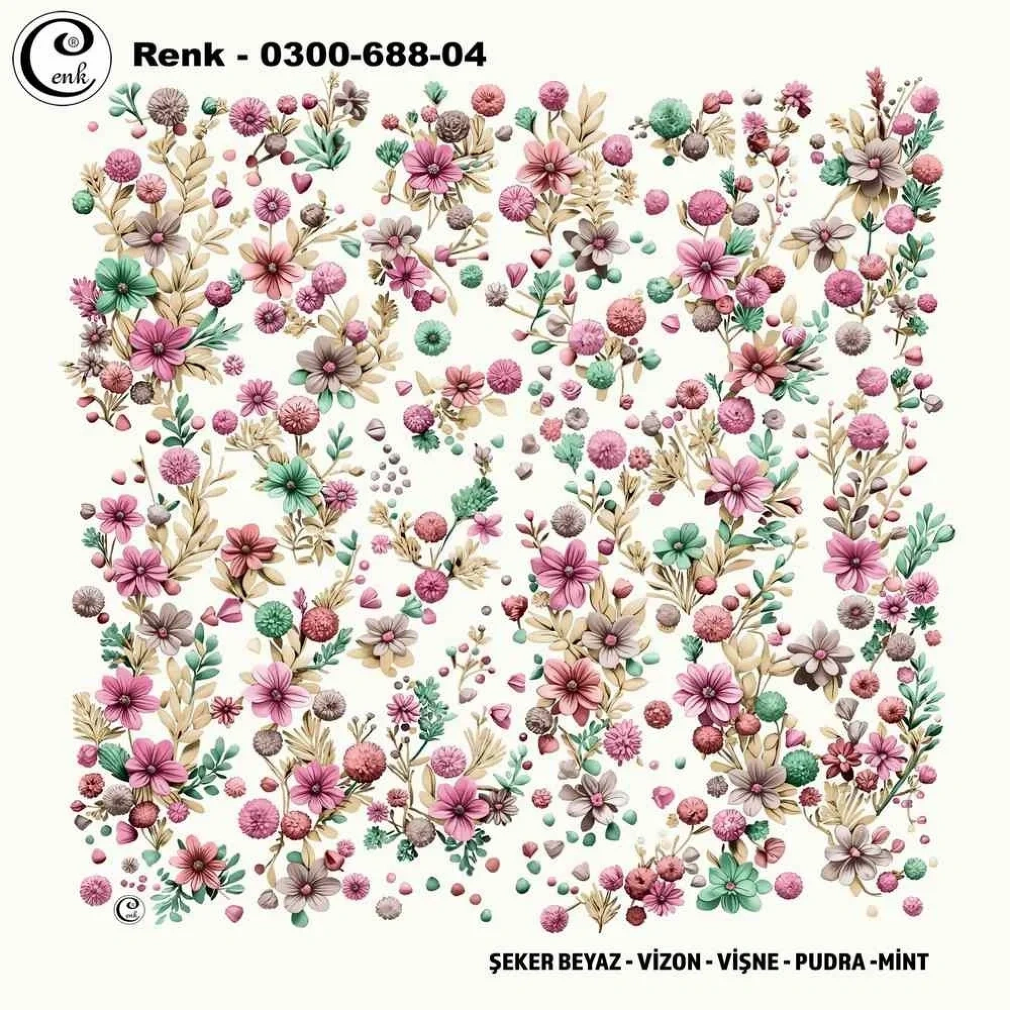 Cenk Desenli Oyalık Yazma 688-04