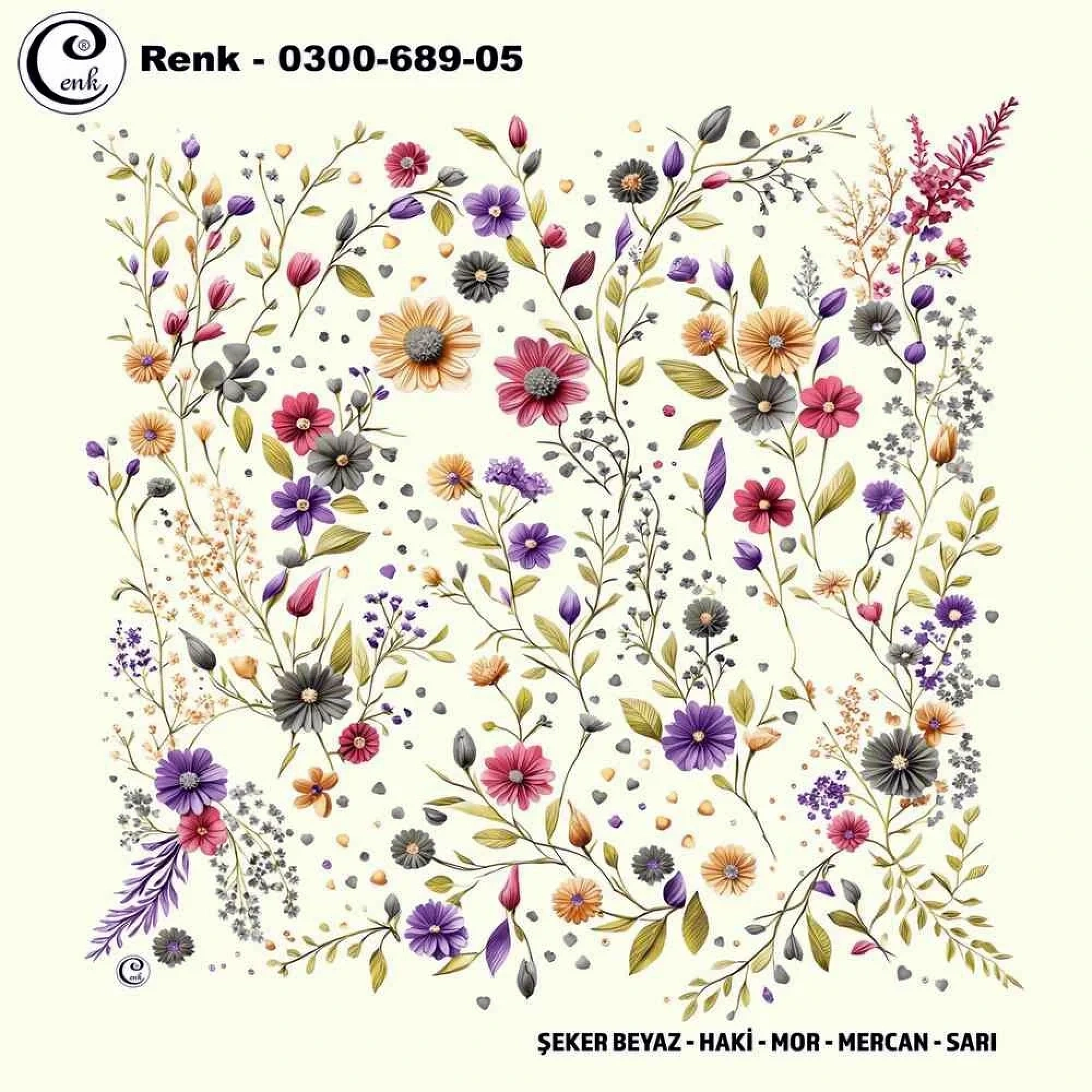Cenk Desenli Oyalık Yazma 689-05