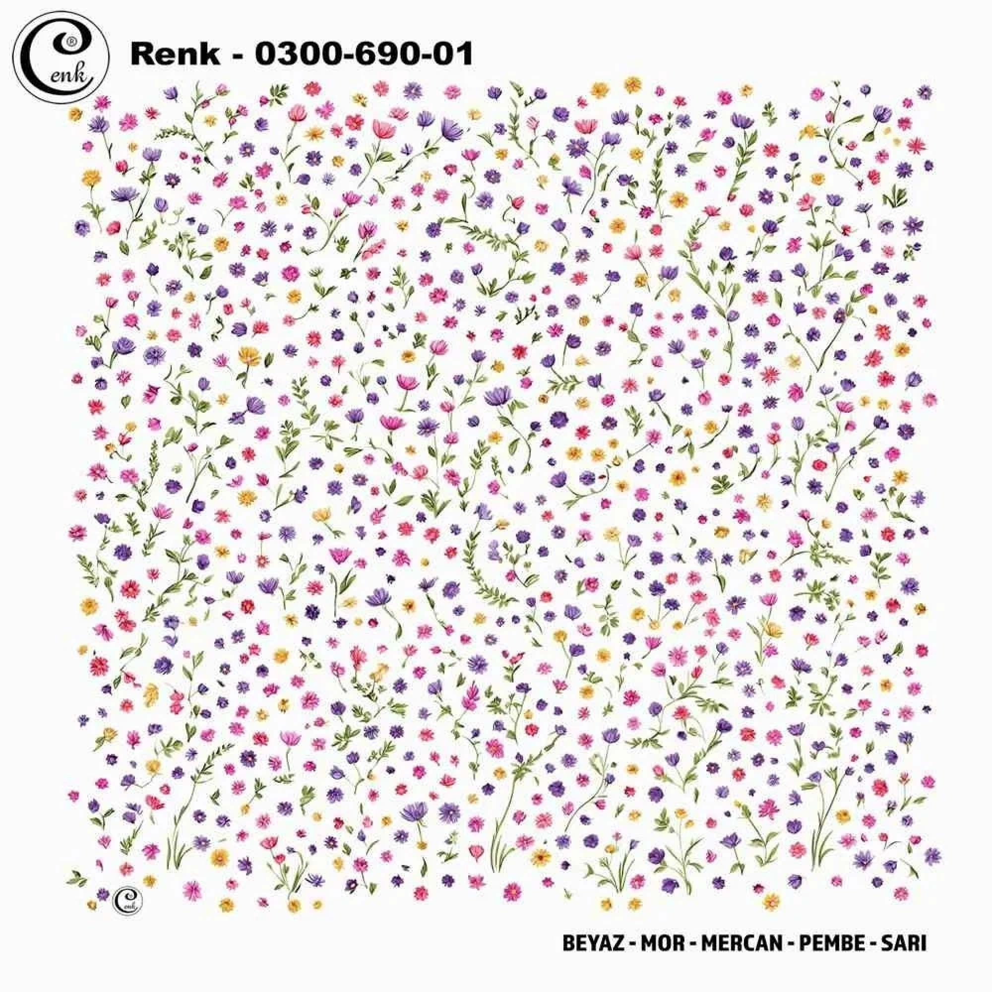 Cenk Desenli Oyalık Yazma 690-01