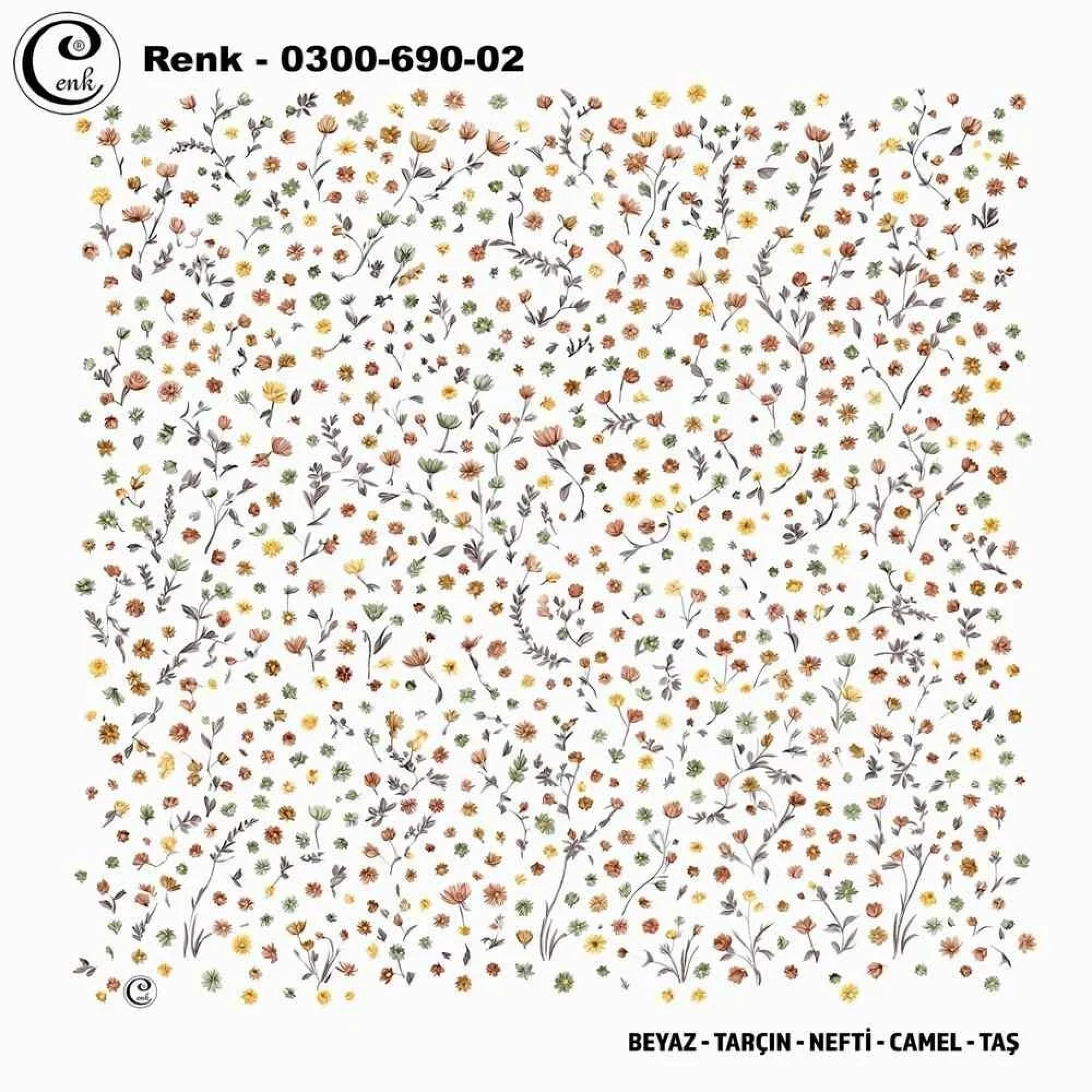 Cenk Desenli Oyalık Yazma 690-02