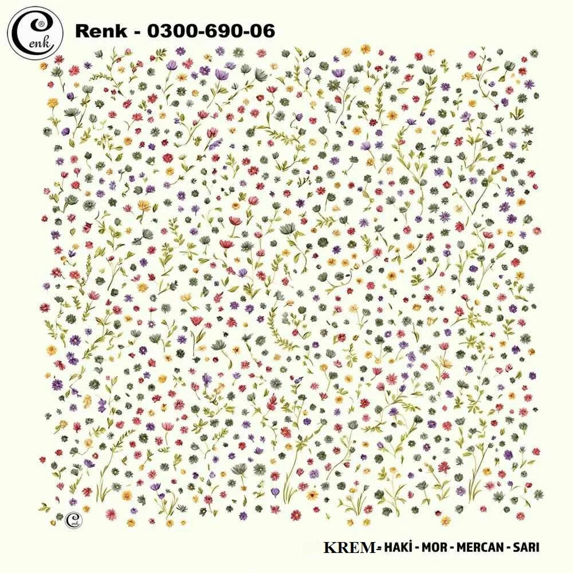 Cenk Desenli Oyalık Yazma 690-06