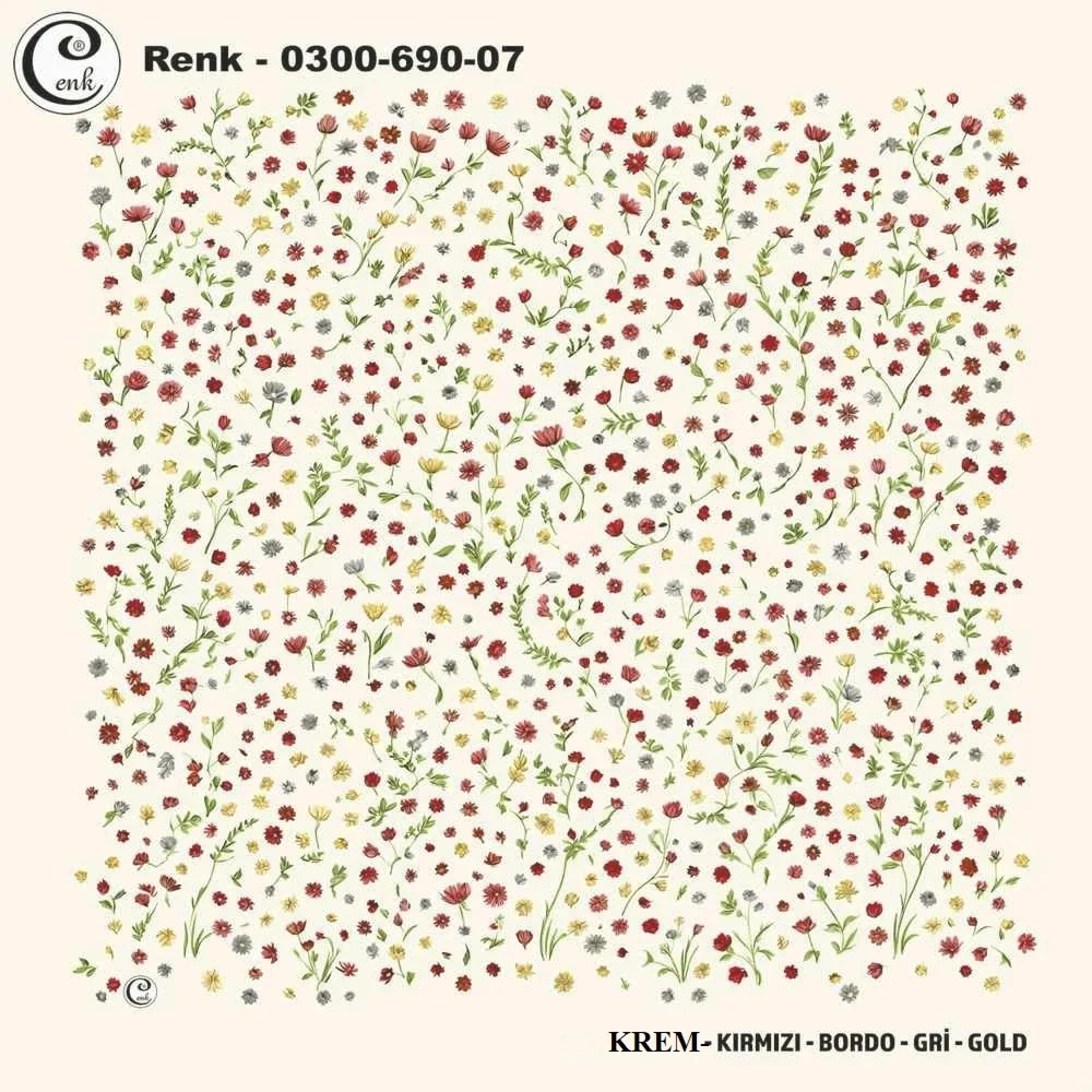 Cenk Desenli Oyalık Yazma 690-07