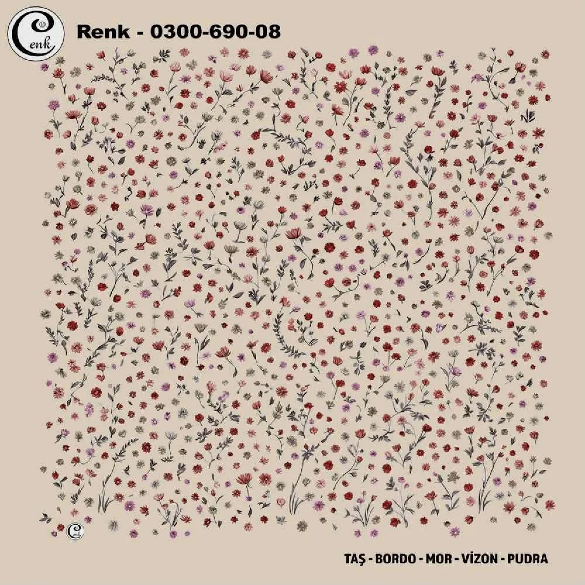 Cenk Desenli Oyalık Yazma 690-08