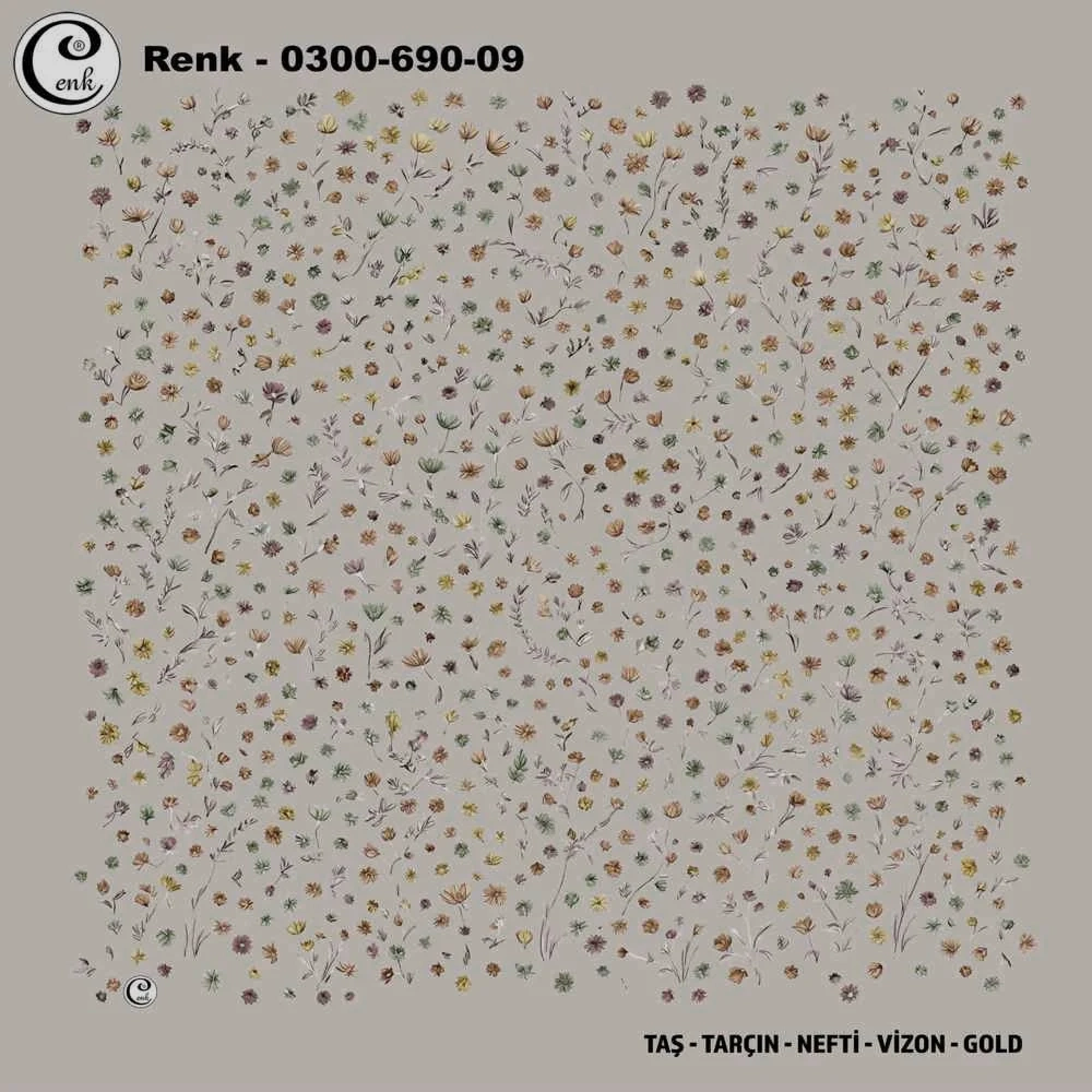 Cenk Desenli Oyalık Yazma 690-09