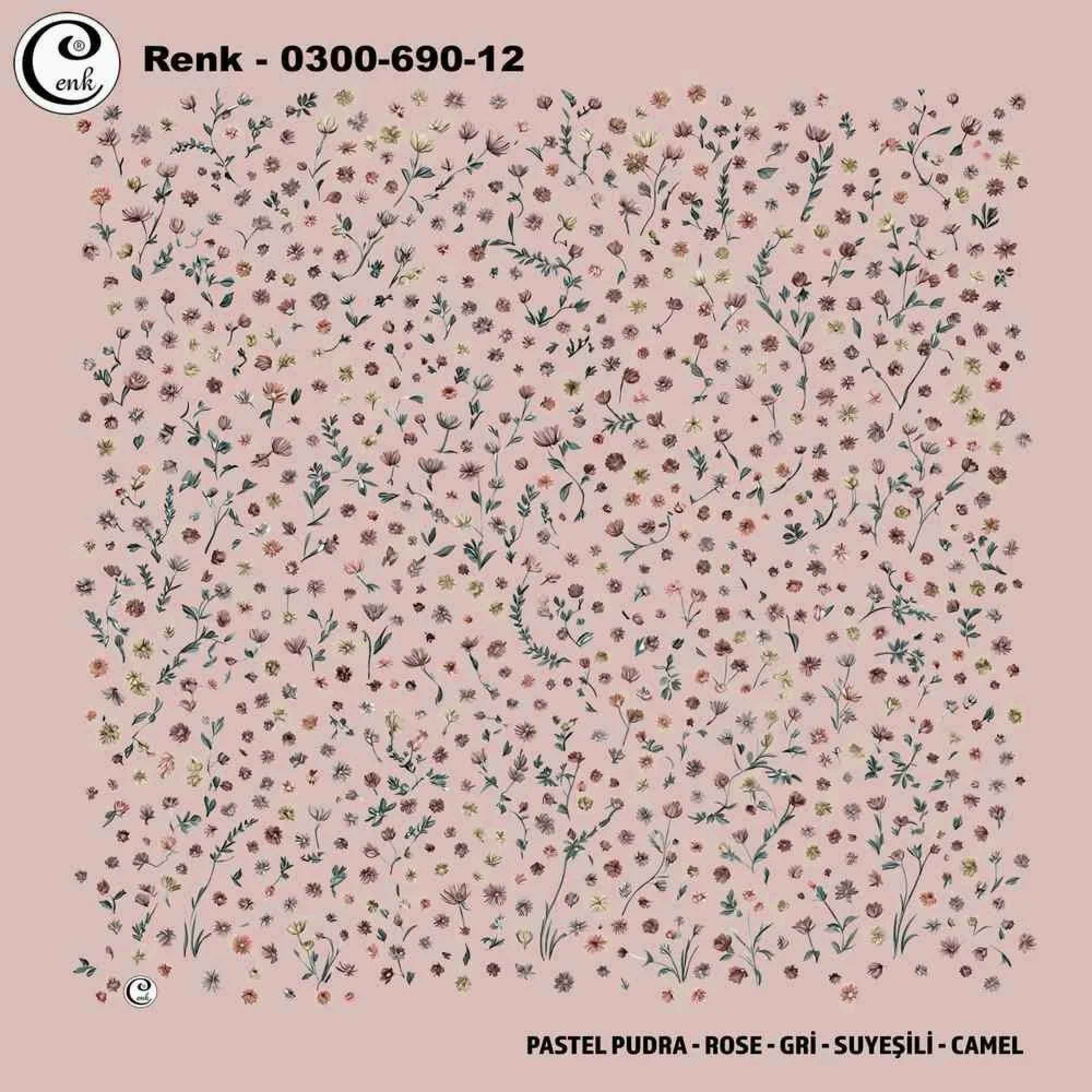 Cenk Desenli Oyalık Yazma 690-12
