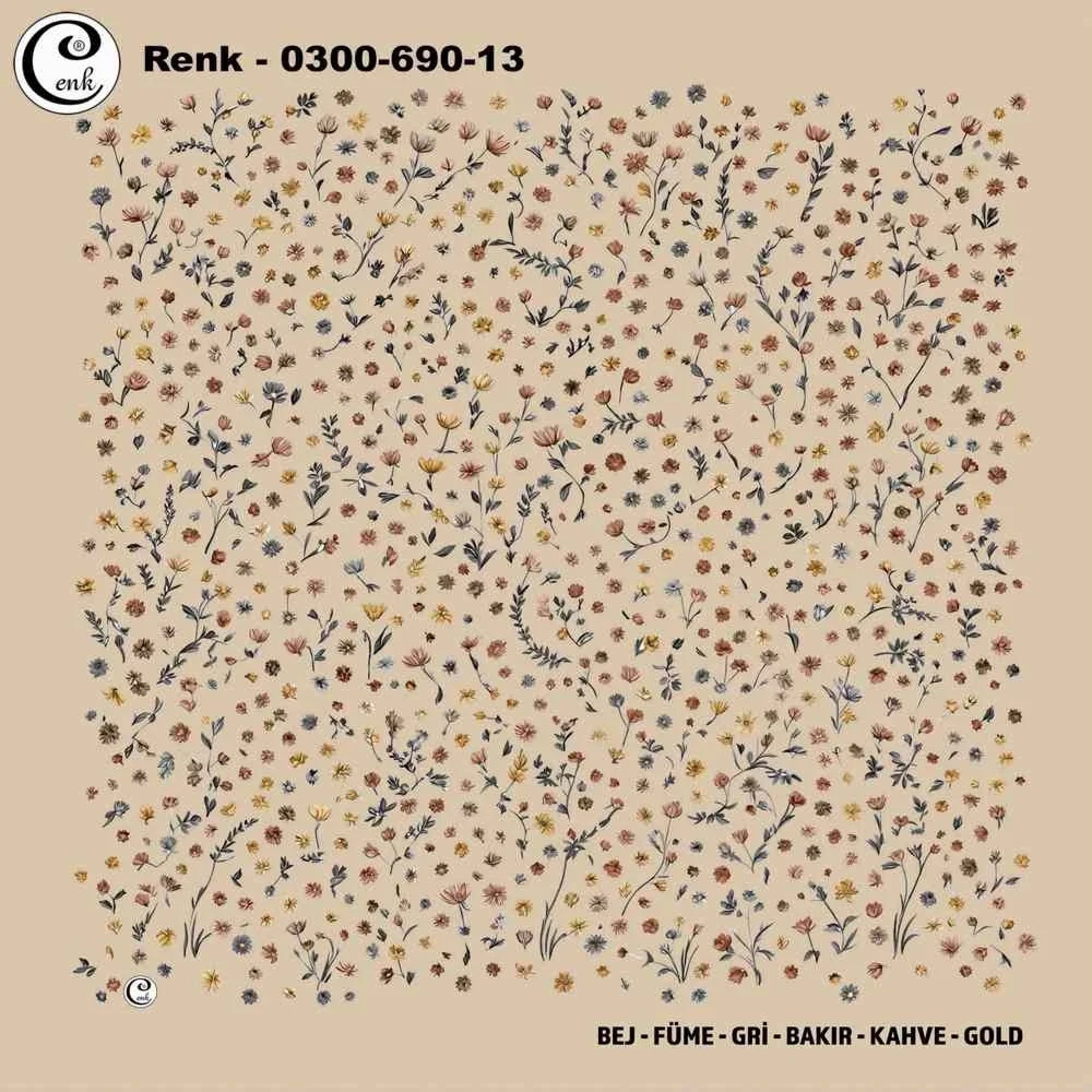 Cenk Desenli Oyalık Yazma 690-13