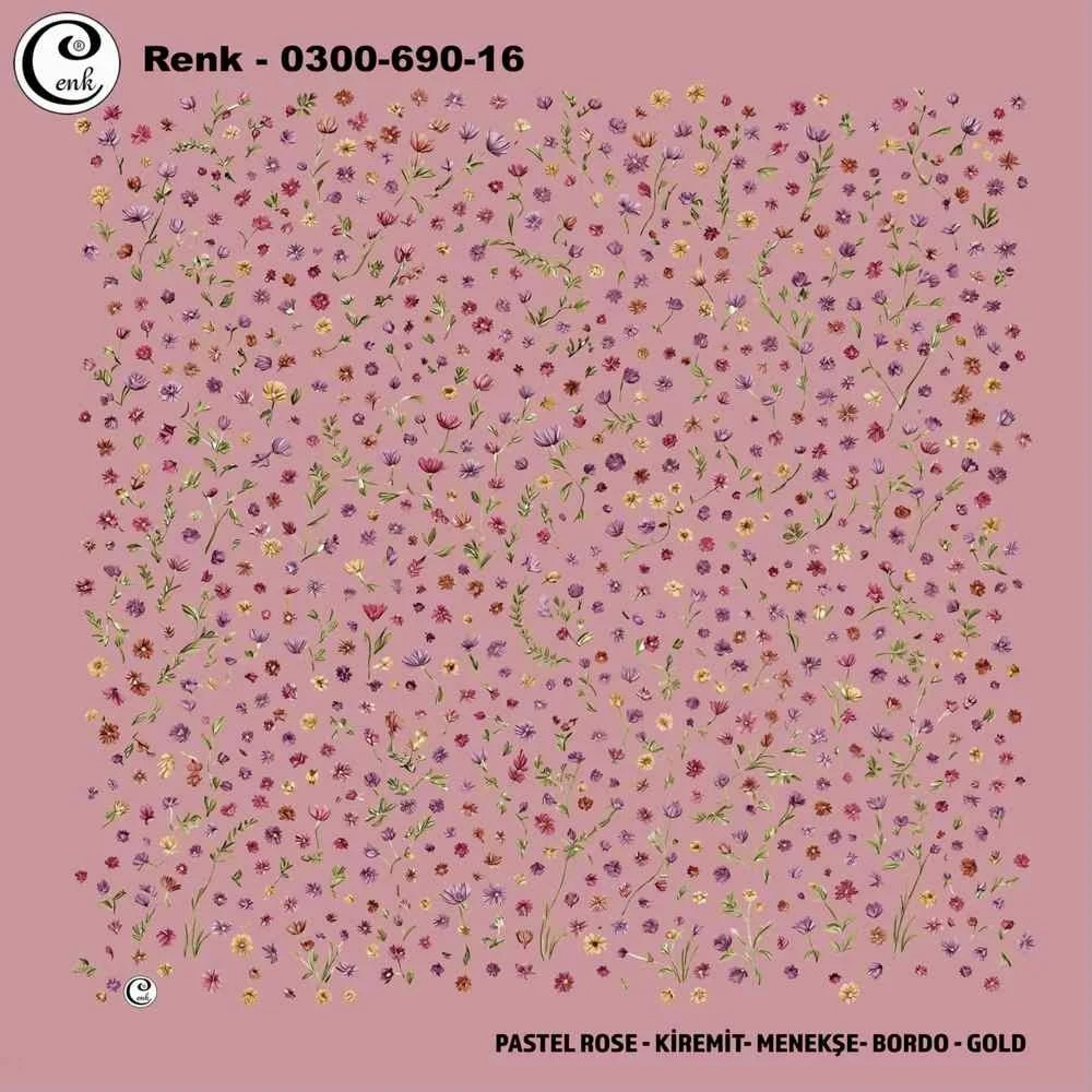 Cenk Desenli Oyalık Yazma 690-16