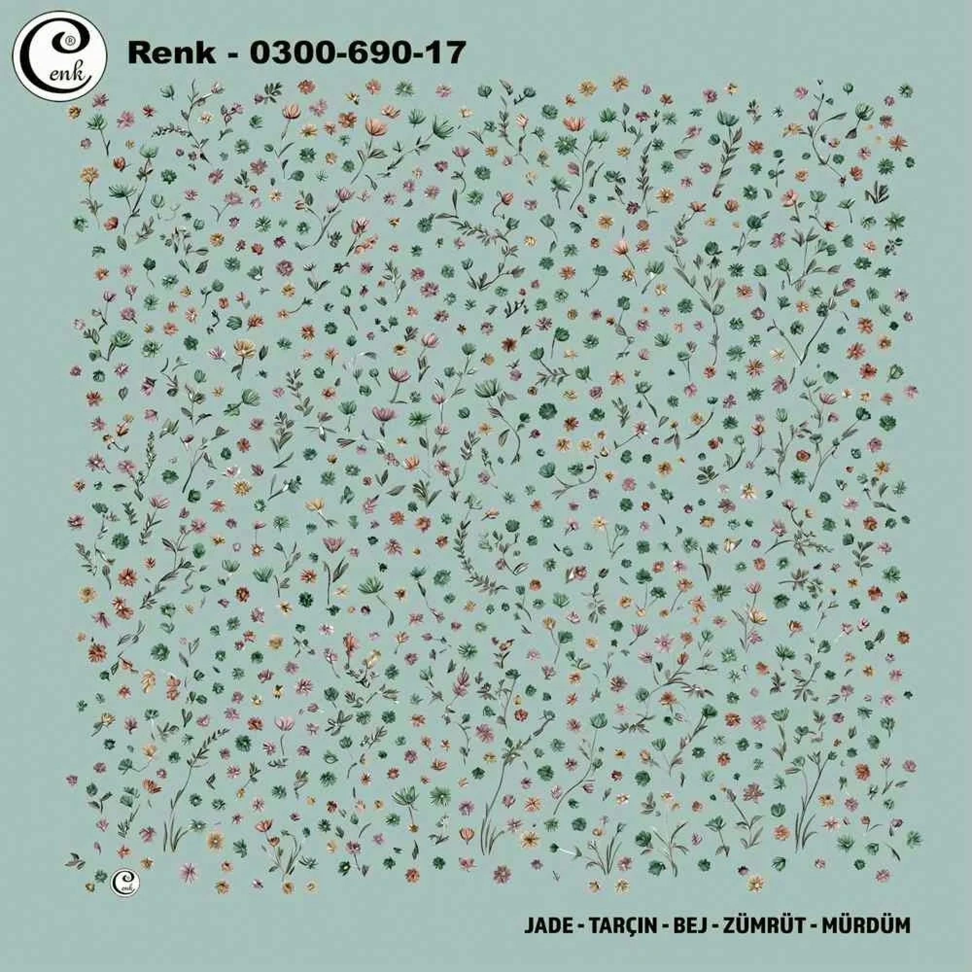 Cenk Desenli Oyalık Yazma 690-17