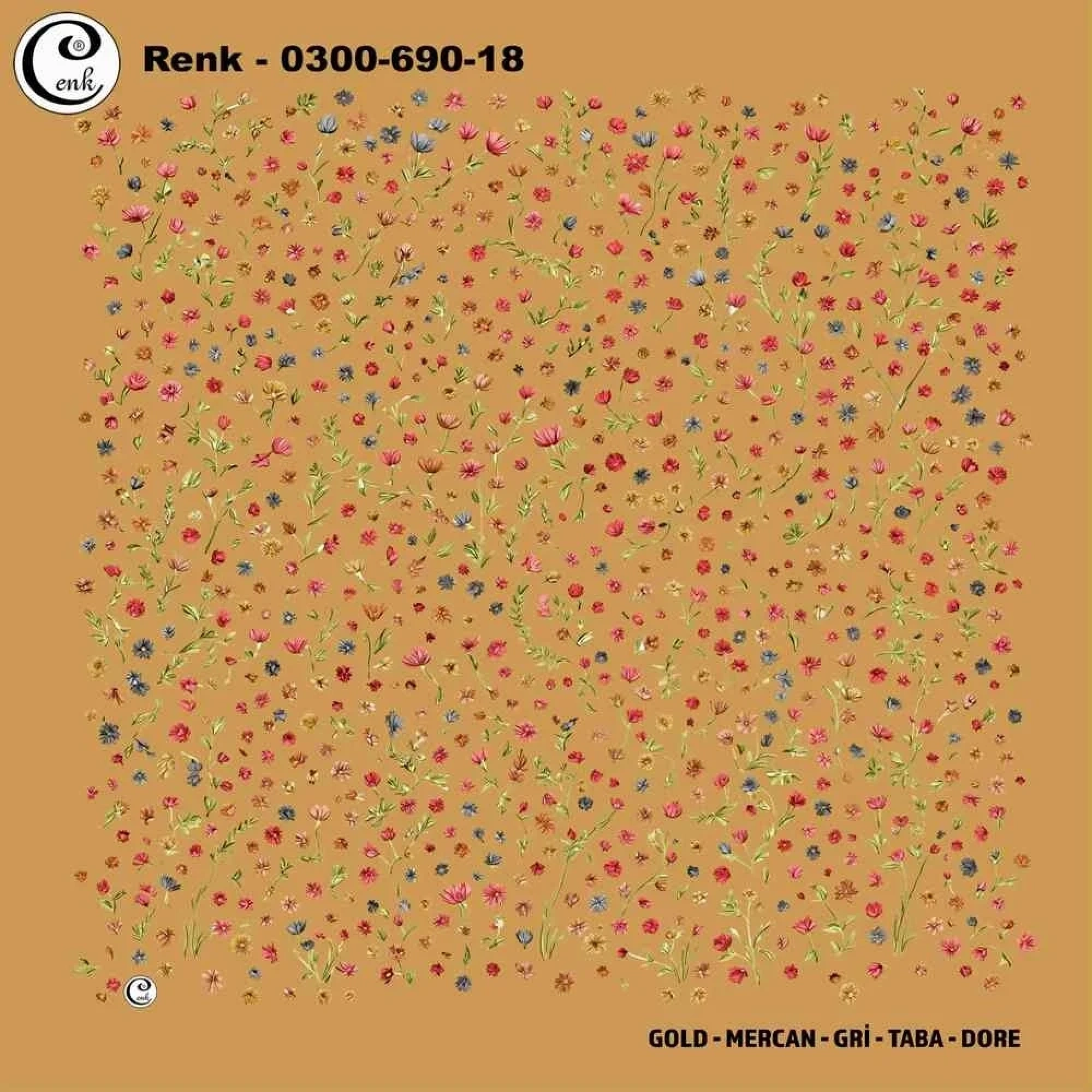 Cenk Desenli Oyalık Yazma 690-18