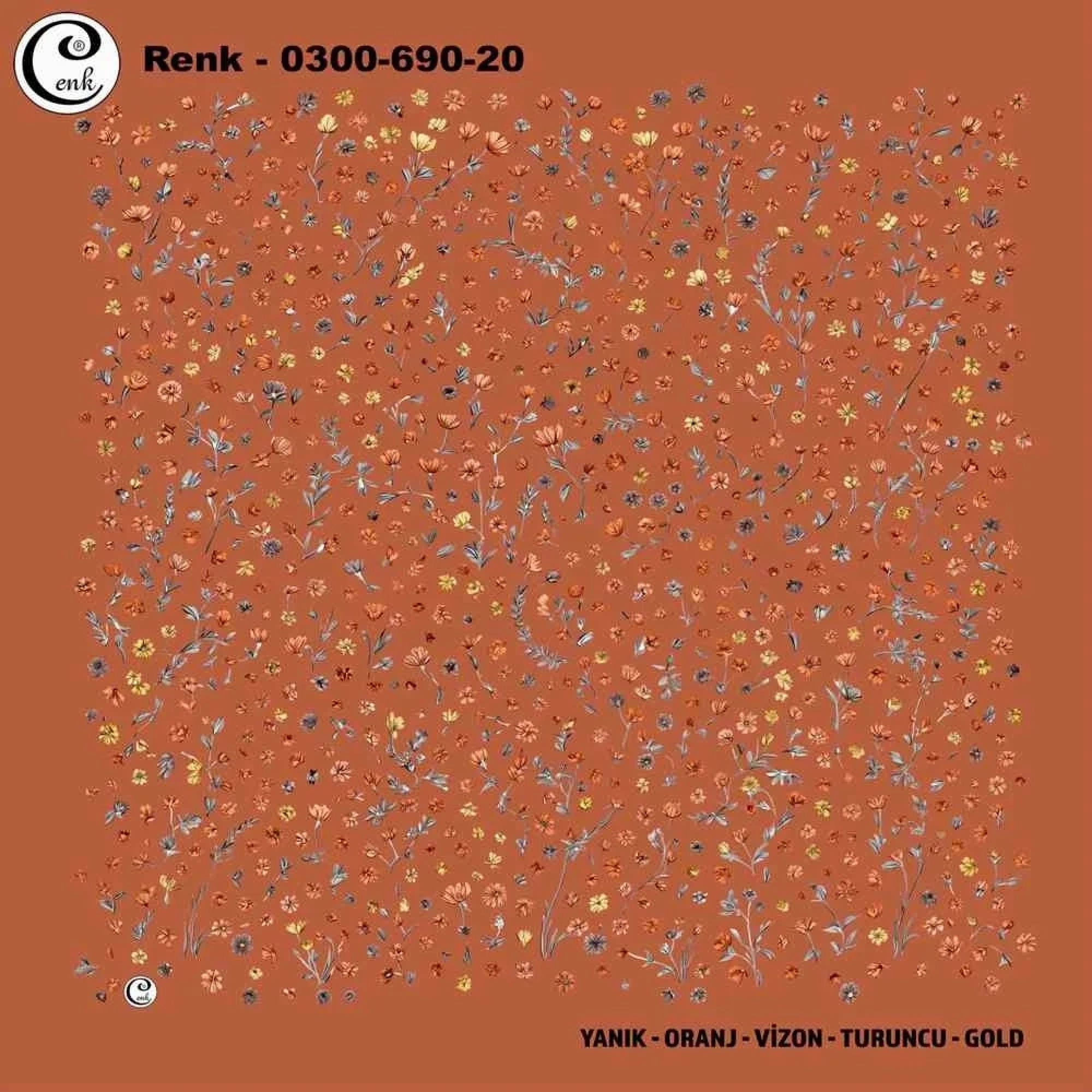 Cenk Desenli Oyalık Yazma 690-20