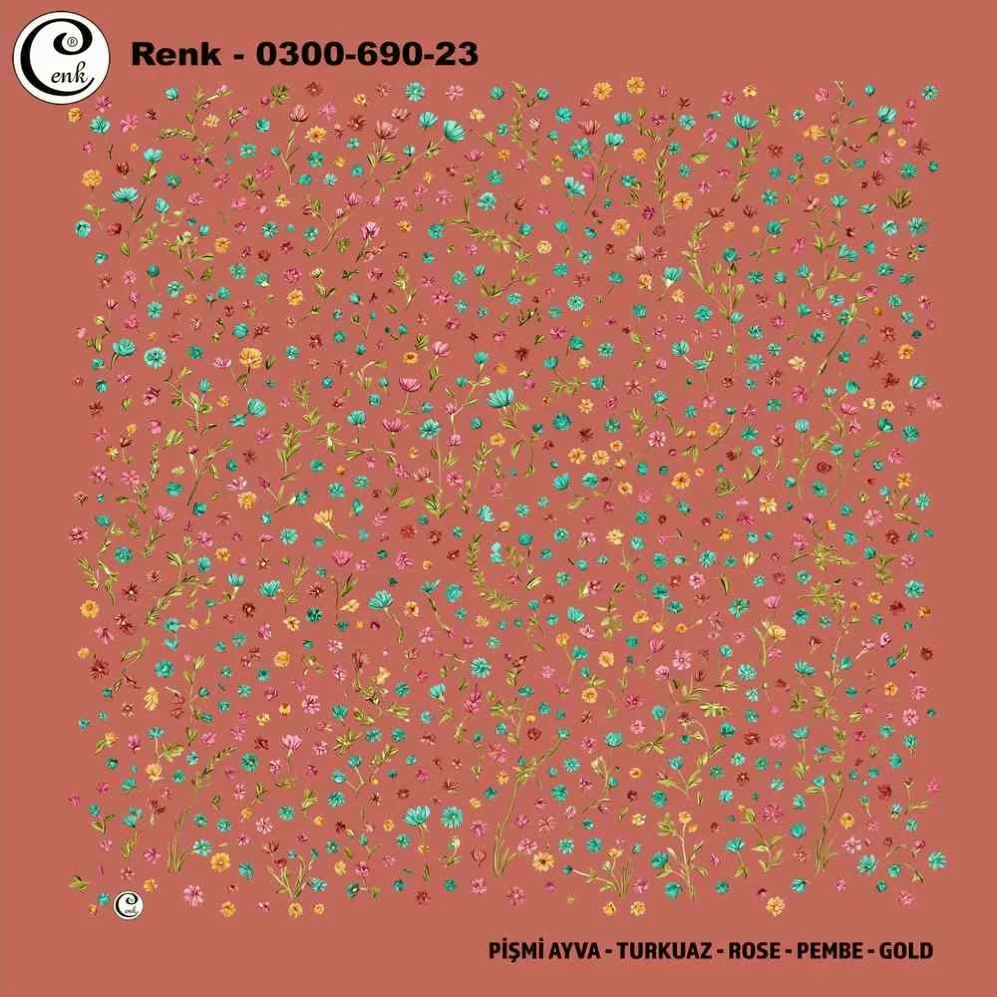 Cenk Desenli Oyalık Yazma 690-23