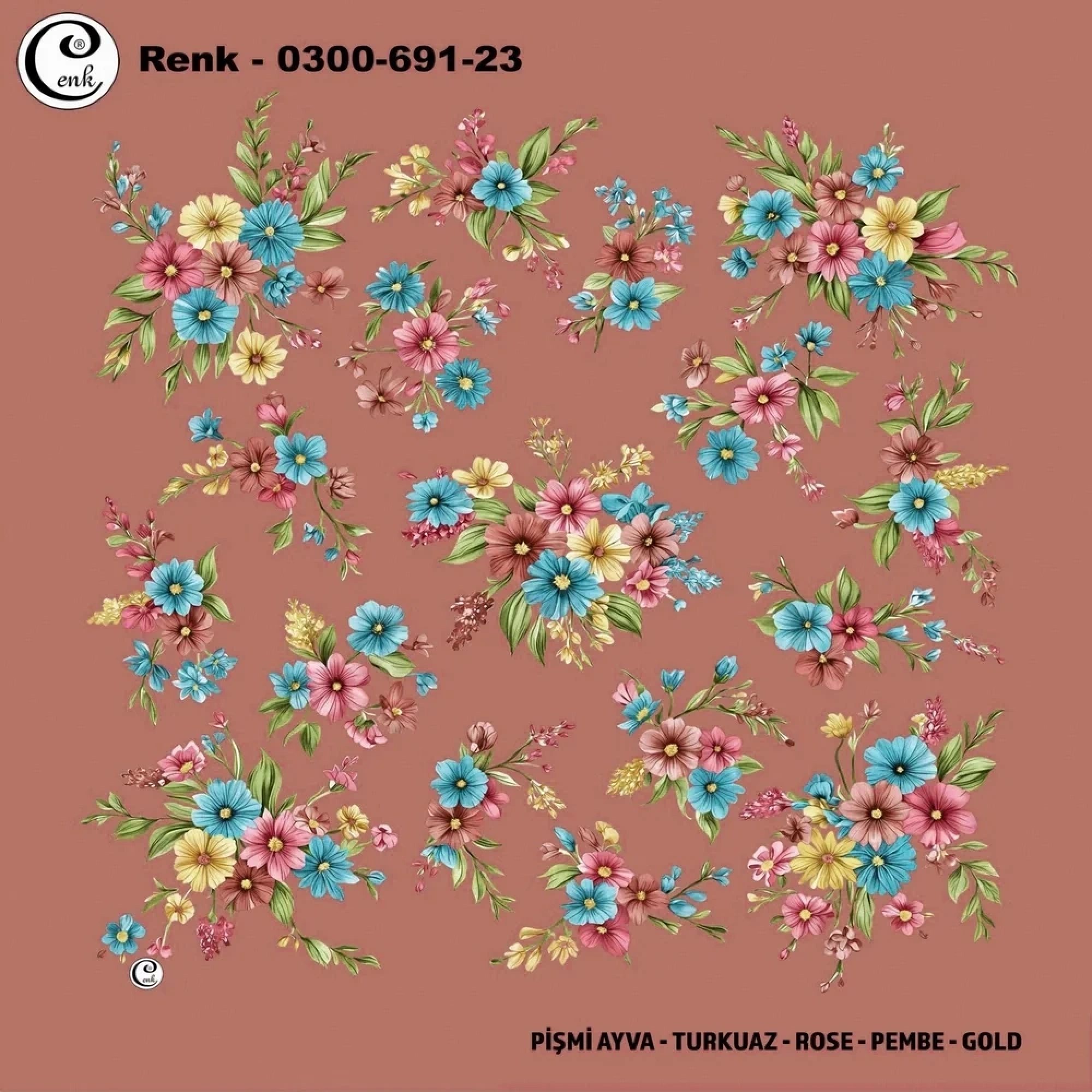 Cenk Desenli Oyalık Yazma 691-23