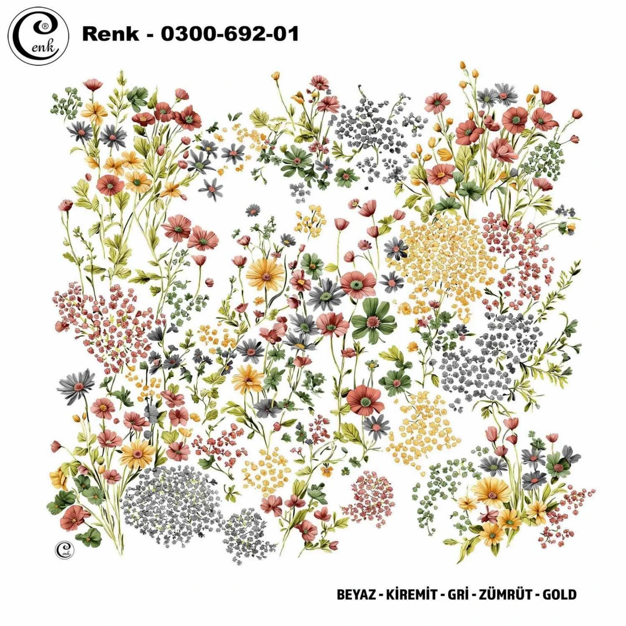 Cenk Desenli Oyalık Yazma 692-01