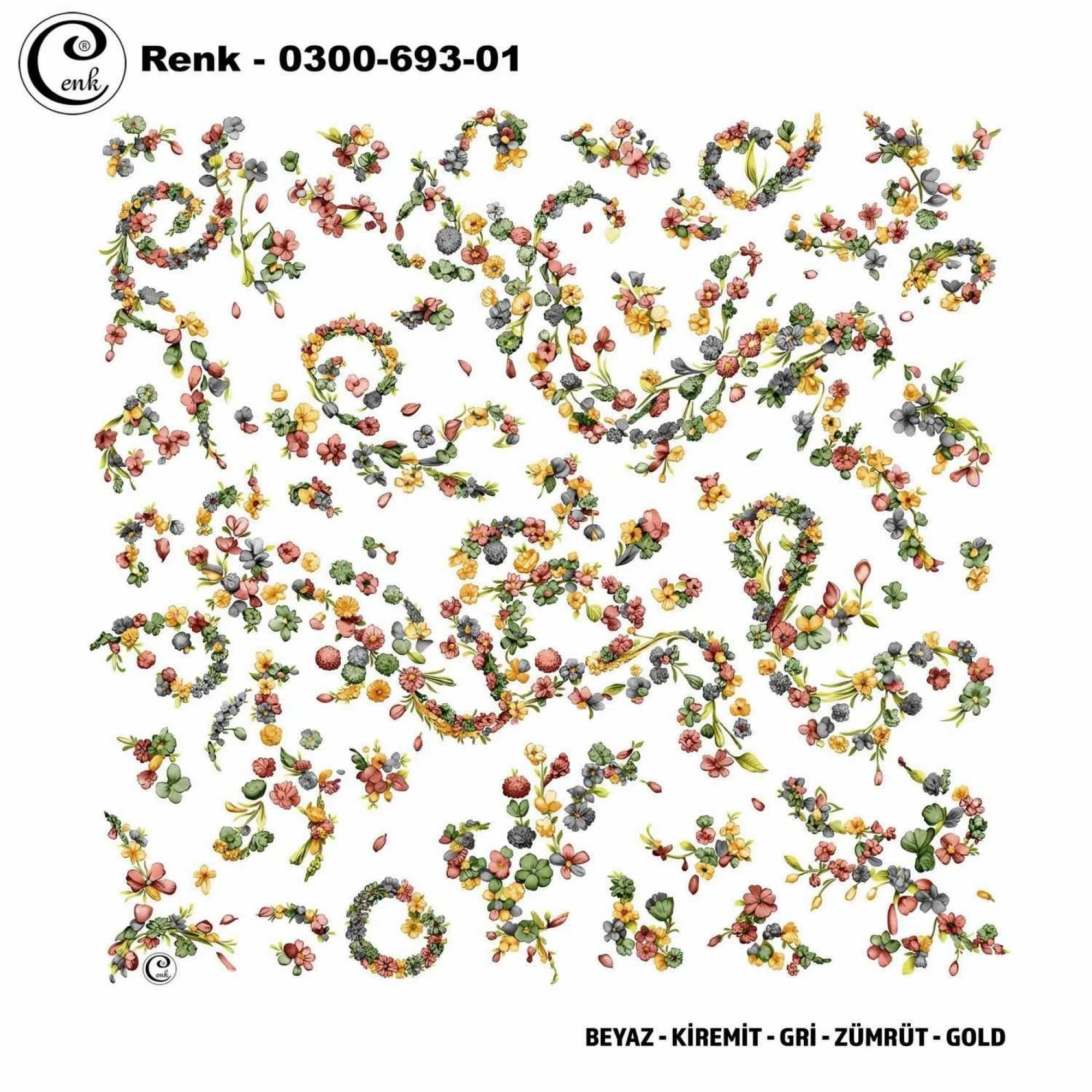 Cenk Desenli Oyalık Yazma 693-01