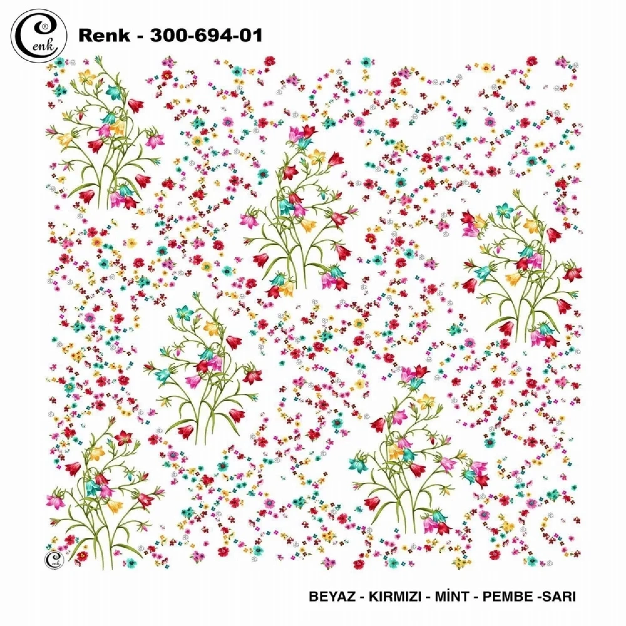 Cenk Desenli Oyalık Yazma 694-01