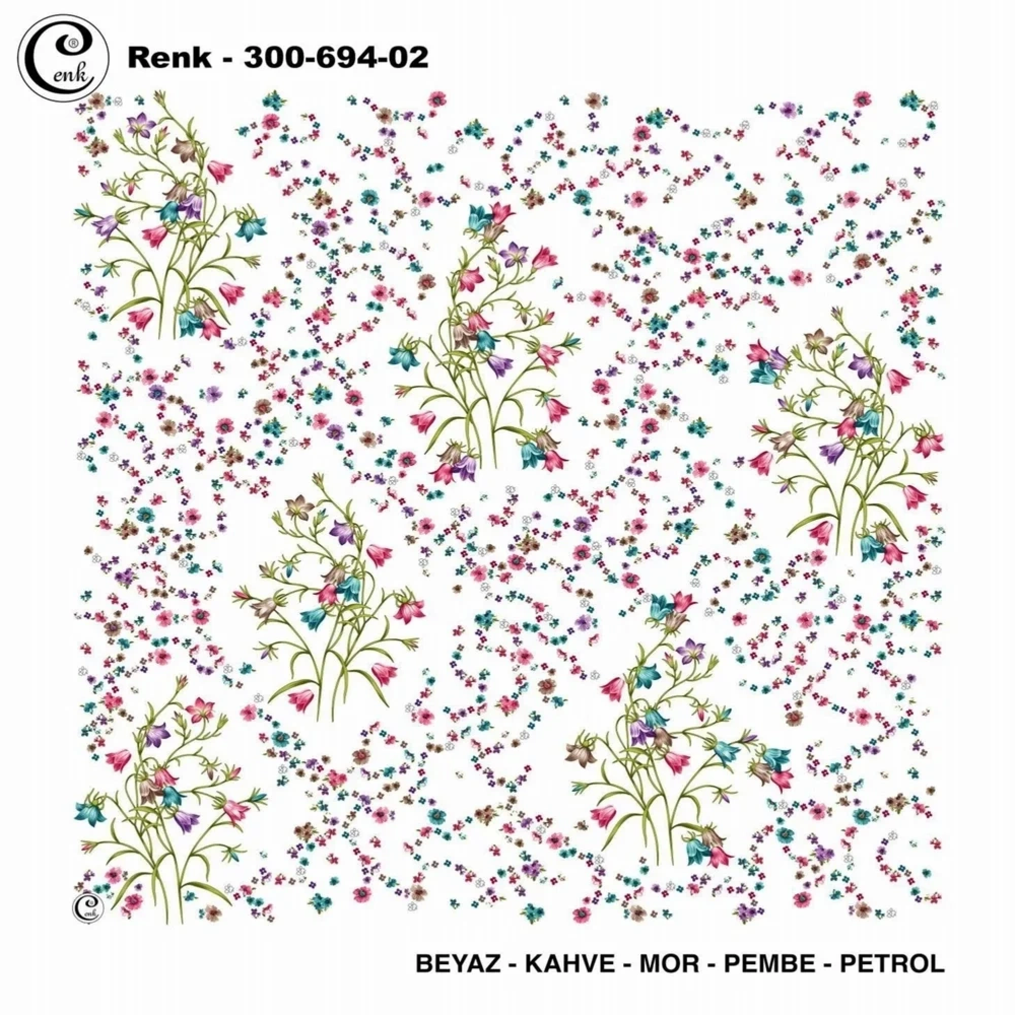 Cenk Desenli Oyalık Yazma 694-02