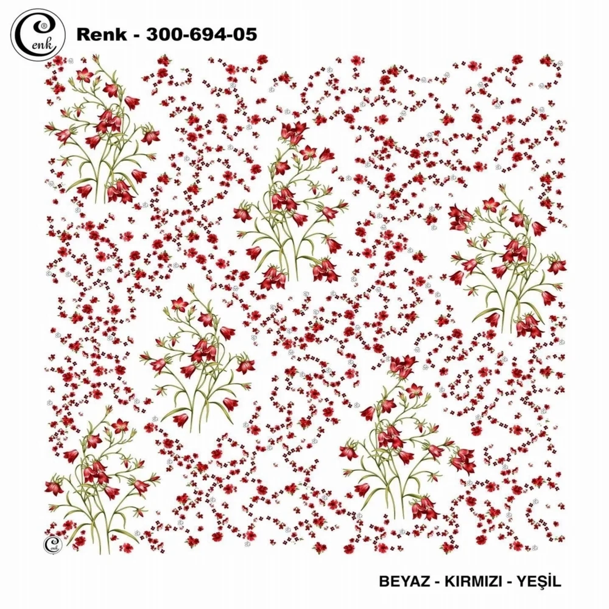 Cenk Desenli Oyalık Yazma 694-05