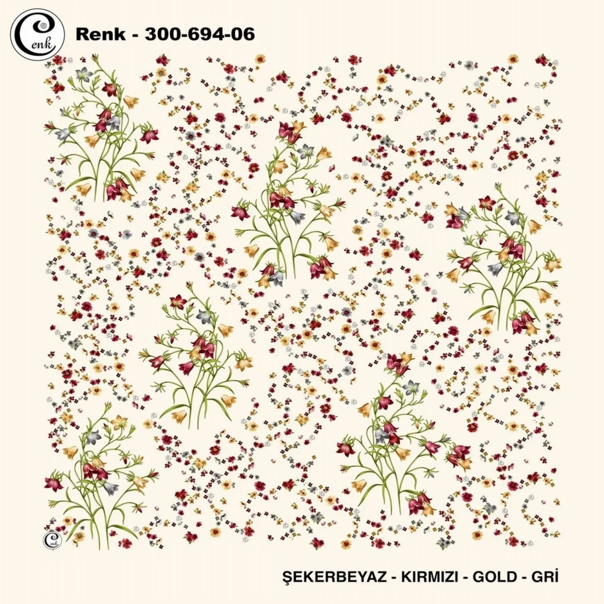Cenk Desenli Oyalık Yazma 694-06