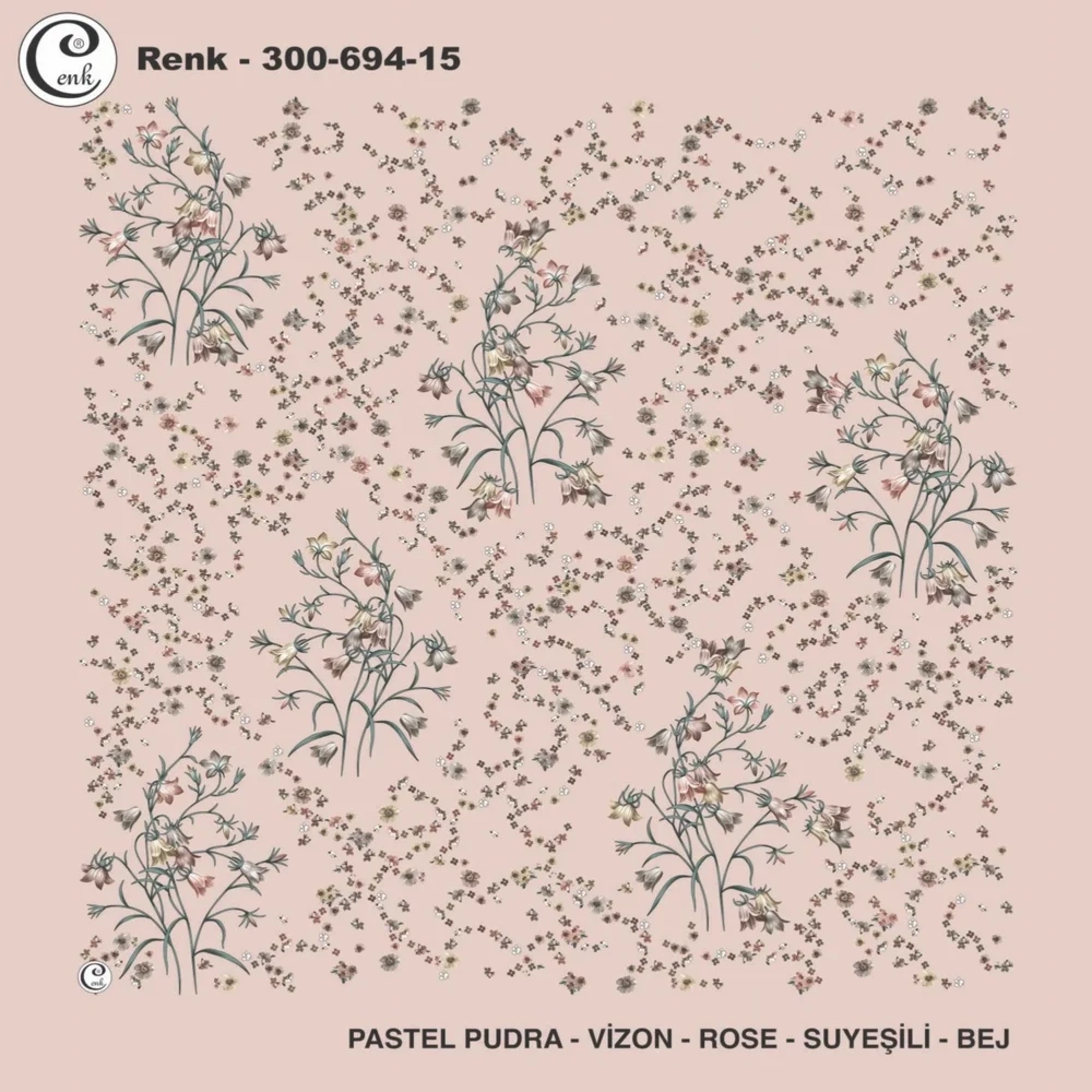 Cenk Desenli Oyalık Yazma 694-15