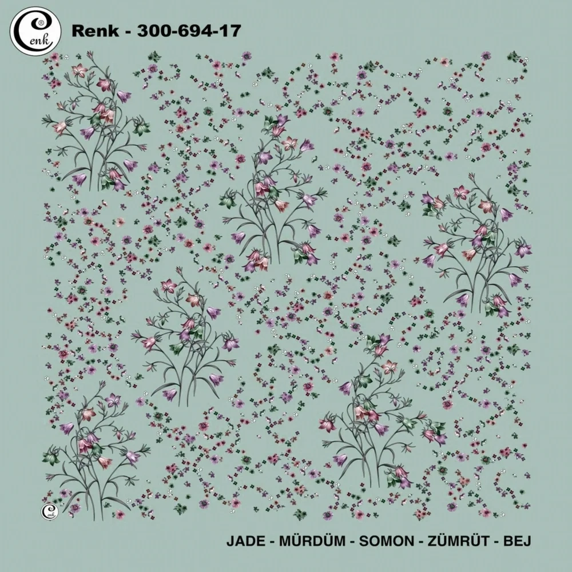 Cenk Desenli Oyalık Yazma 694-17