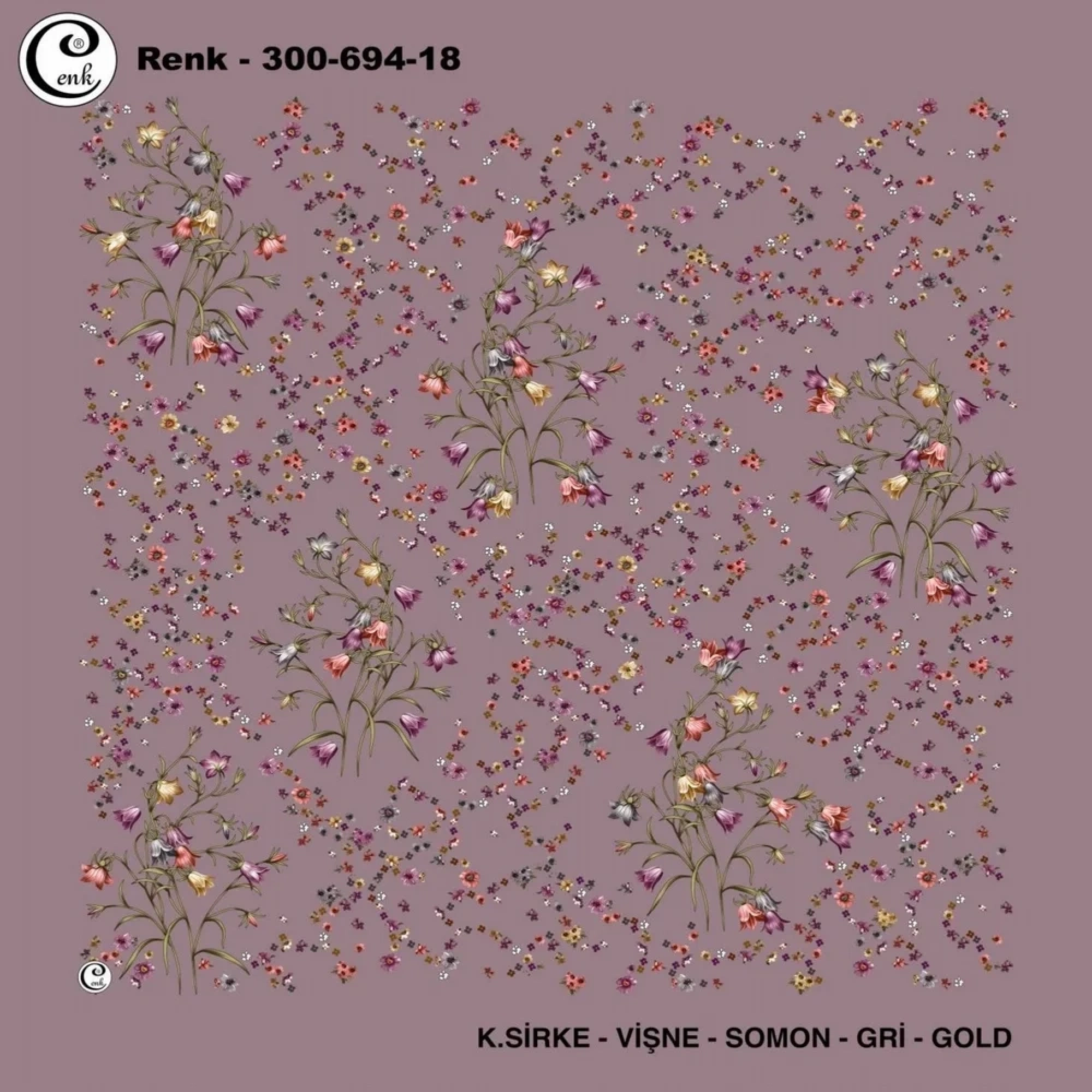 Cenk Desenli Oyalık Yazma 694-18