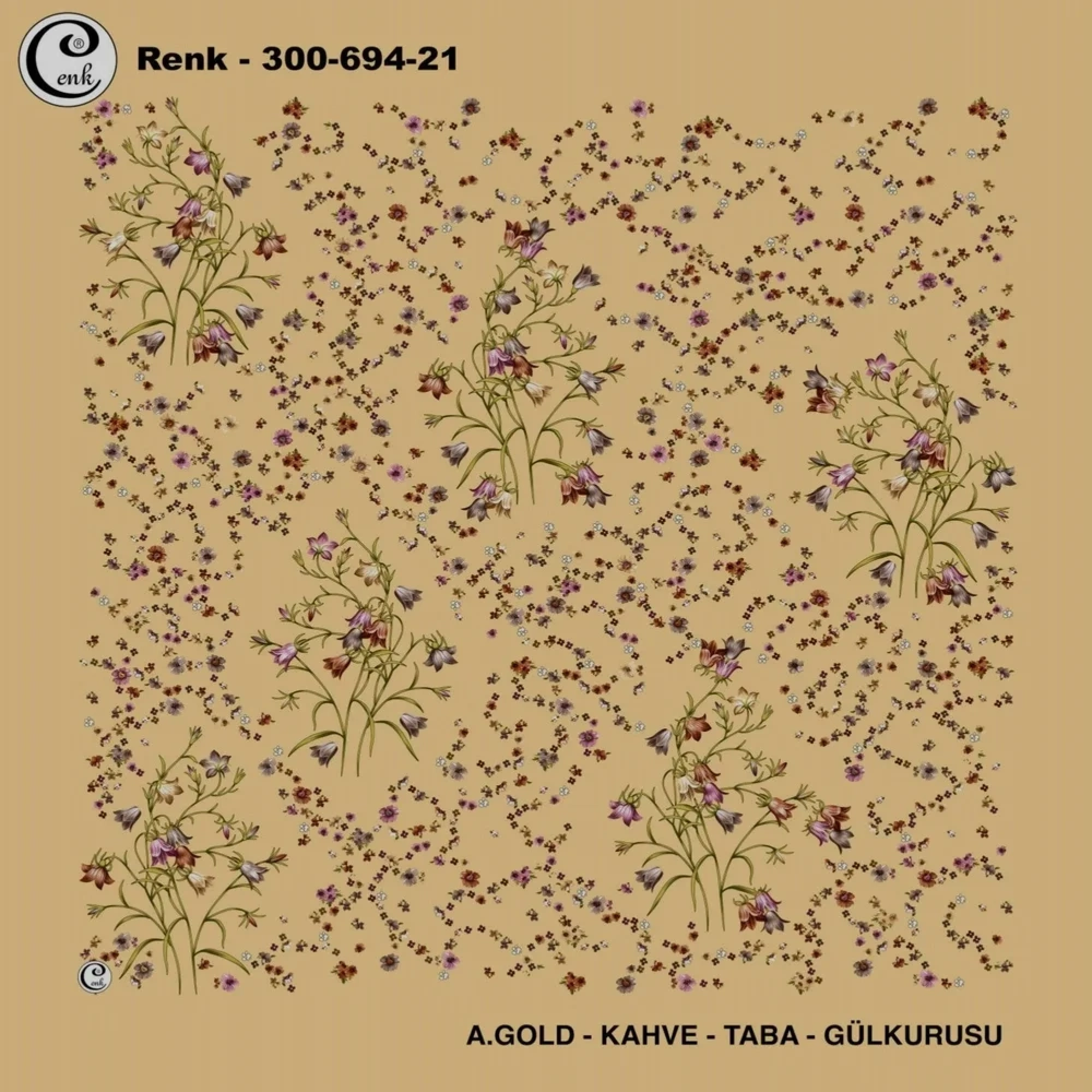 Cenk Desenli Oyalık Yazma 694-21