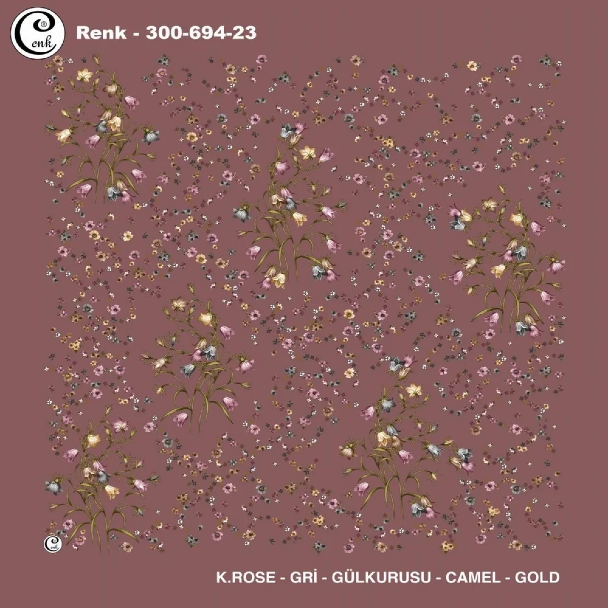 Cenk Desenli Oyalık Yazma 694-23