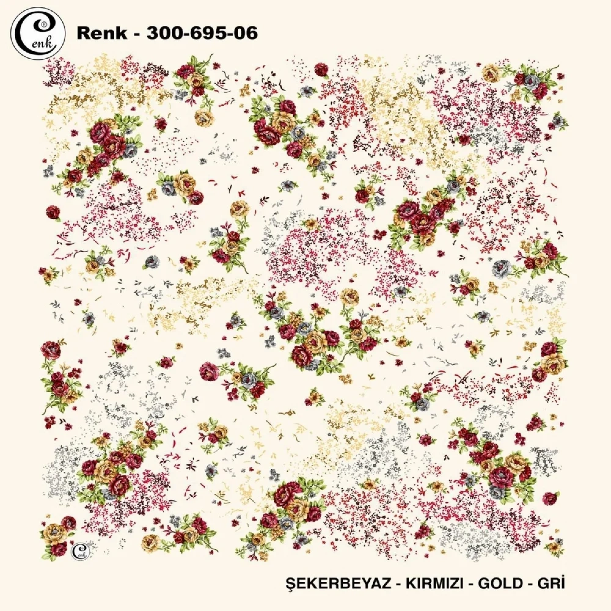 Cenk Desenli Oyalık Yazma 695-06
