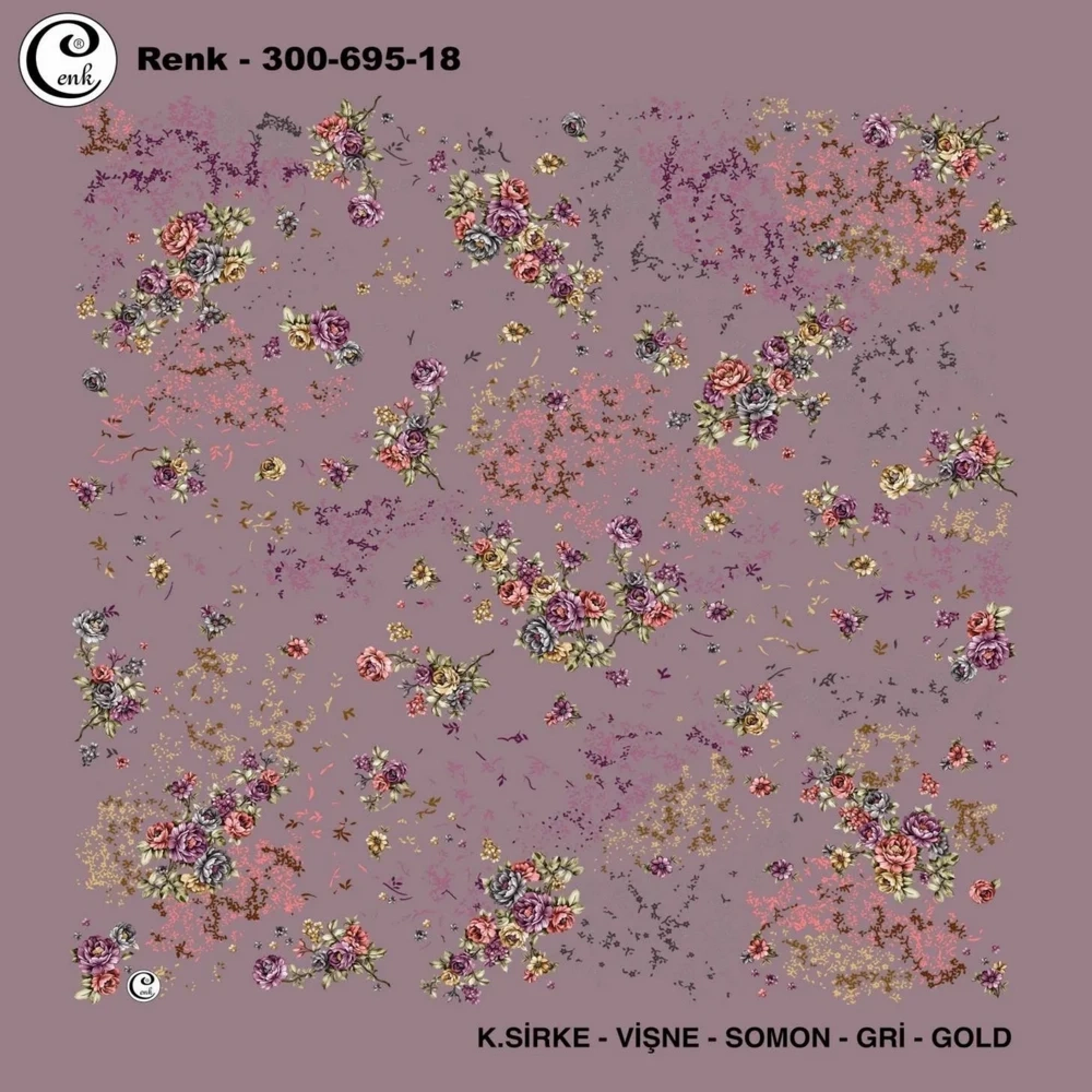 Cenk Desenli Oyalık Yazma 695-18