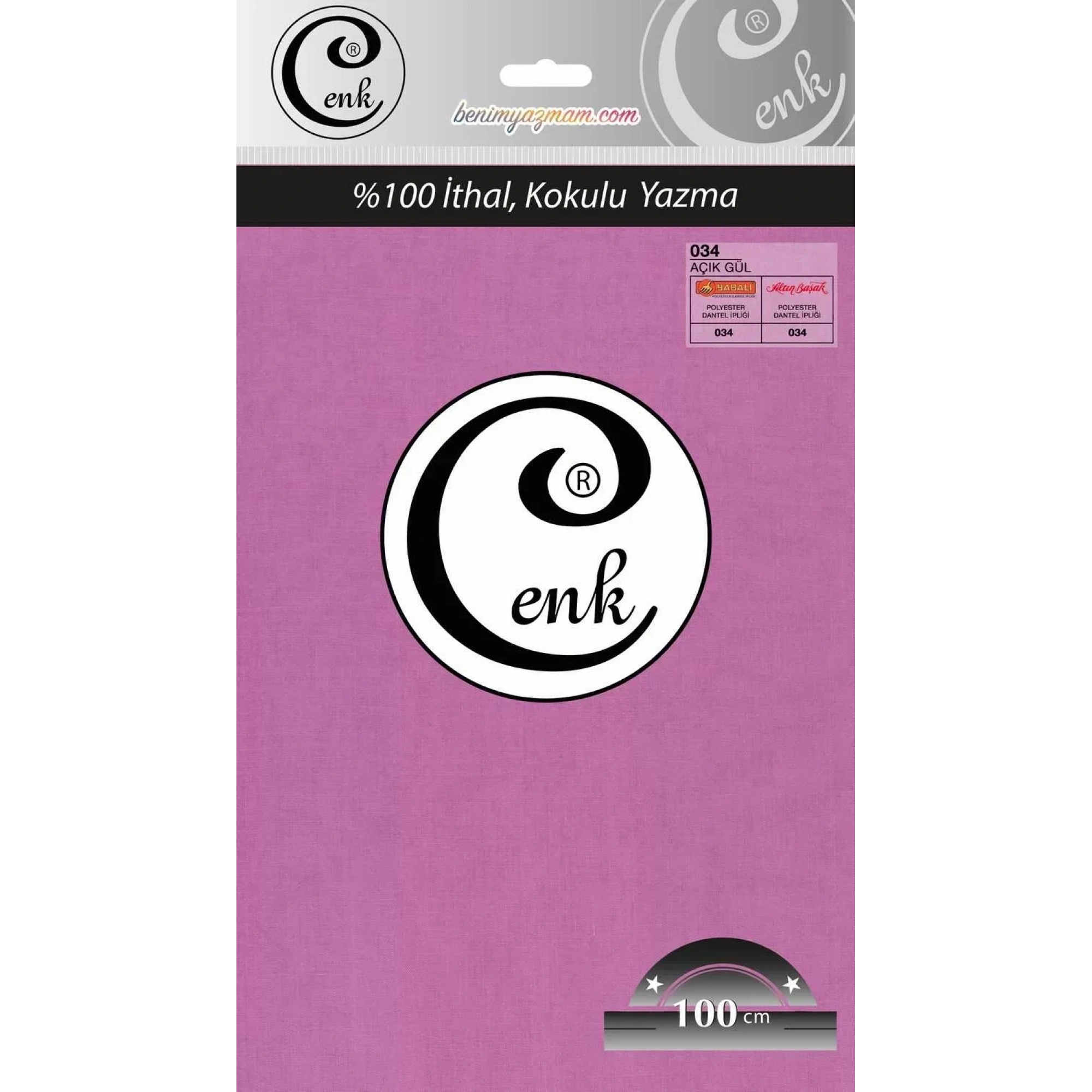 Cenk Düz Renk Oyalık Yazma (açık gül) cenk-duz-034