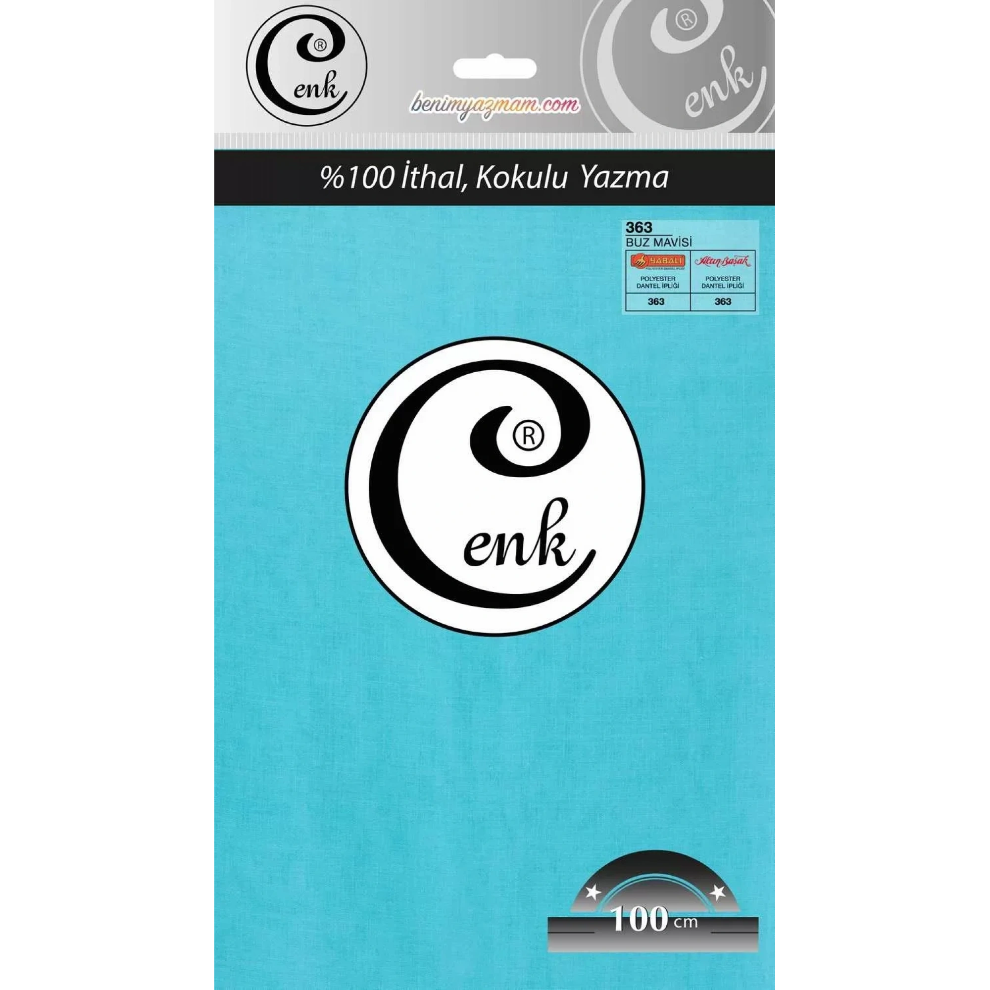 Cenk Düz Renk Oyalık yazma (buz mavisi) cenk-duz-363