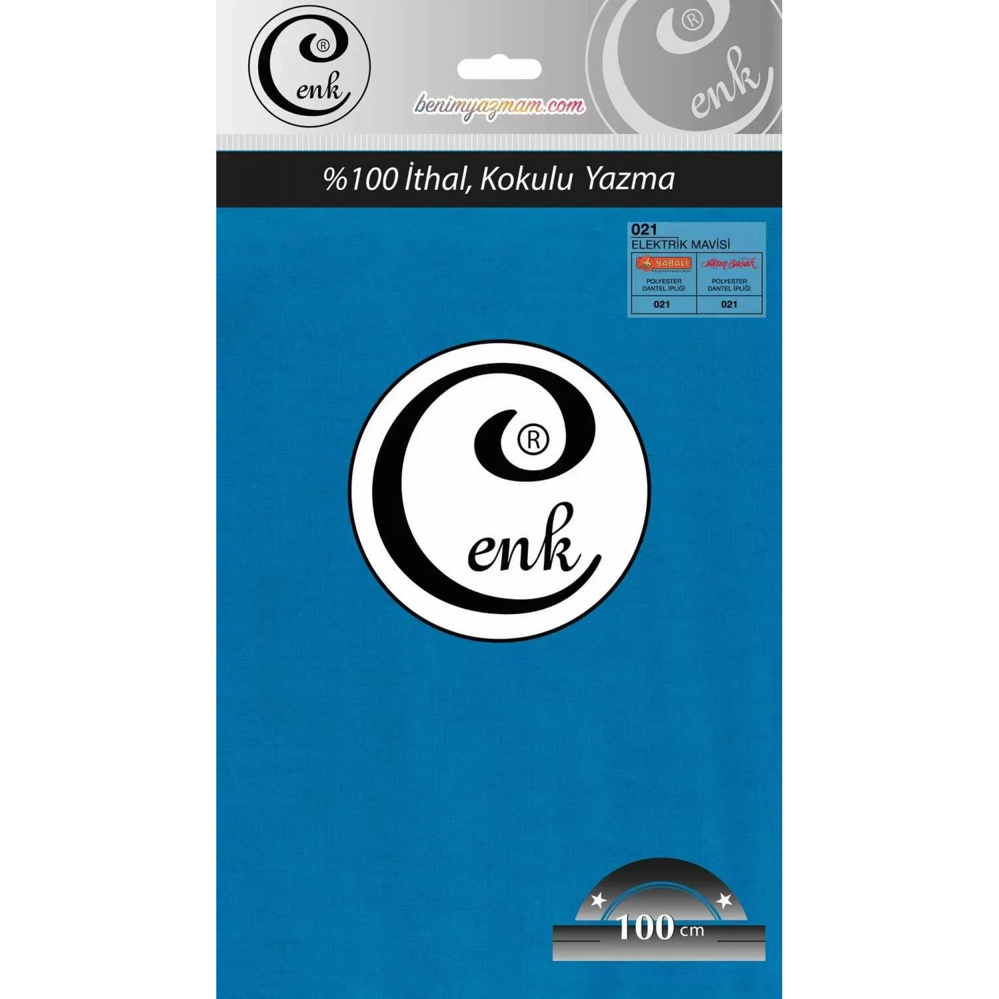 Cenk Düz Renk Oyalık Yazma (elektrik mavisi) cenk-duz-021