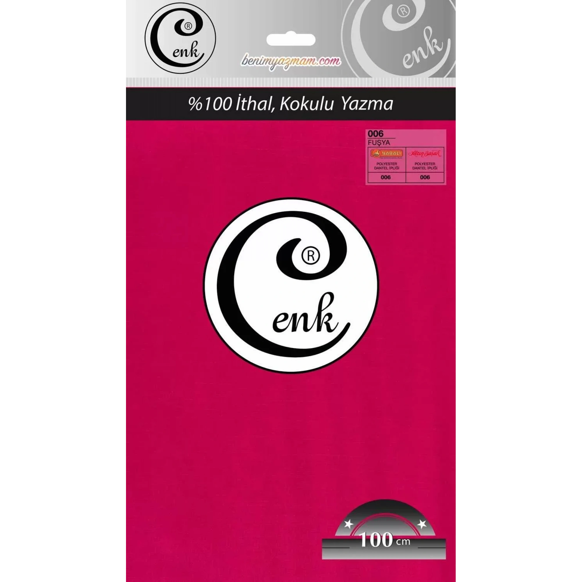Cenk Düz Renk Oyalık Yazma (fuşya) cenk-duz-006