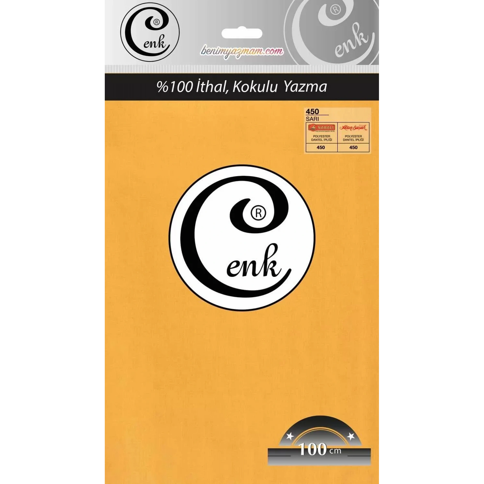 Cenk Düz Renk Oyalık Yazma (sarı) cenk-duz-450