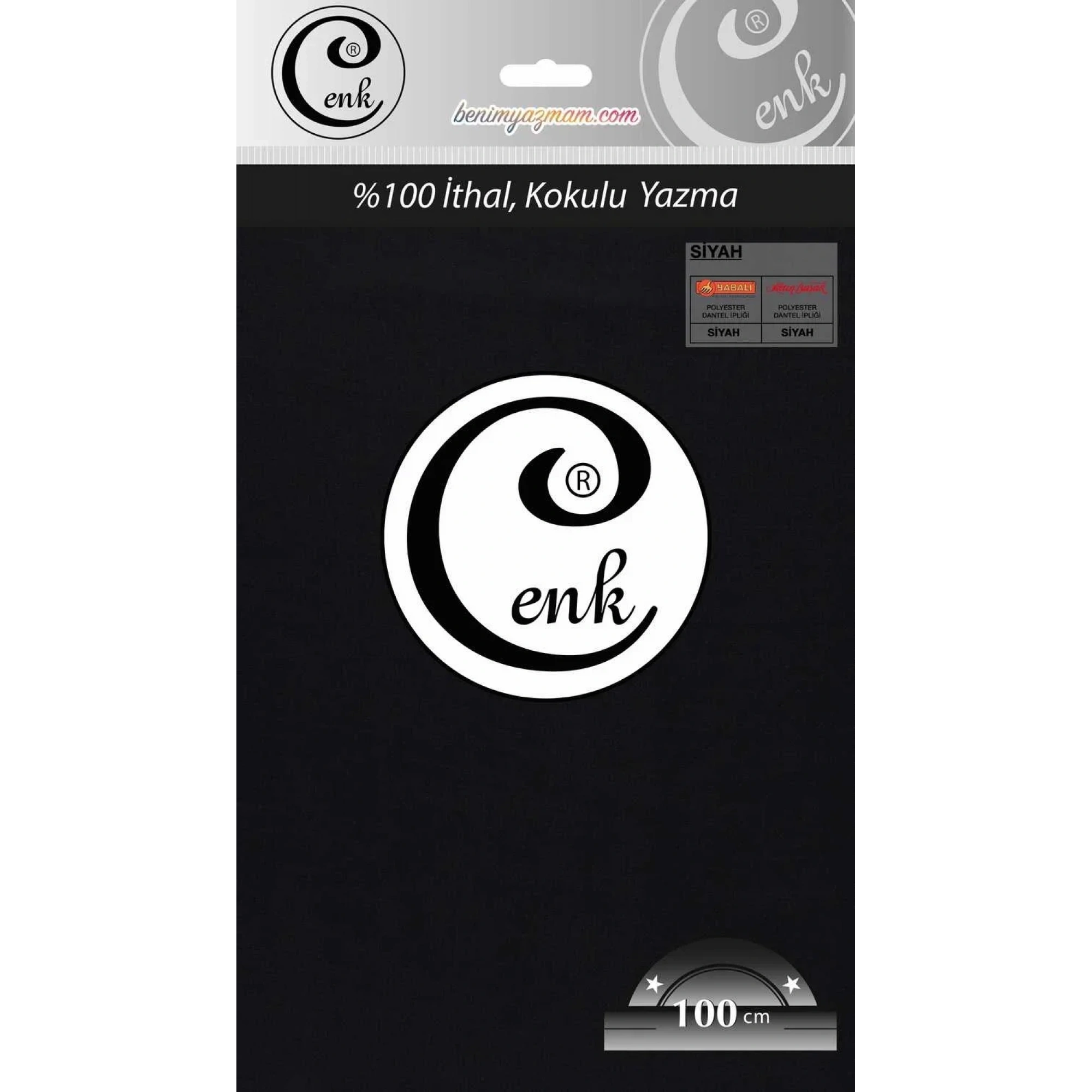 Cenk Düz Renk Oyalık Yazma (siyah) cenk-duz-999