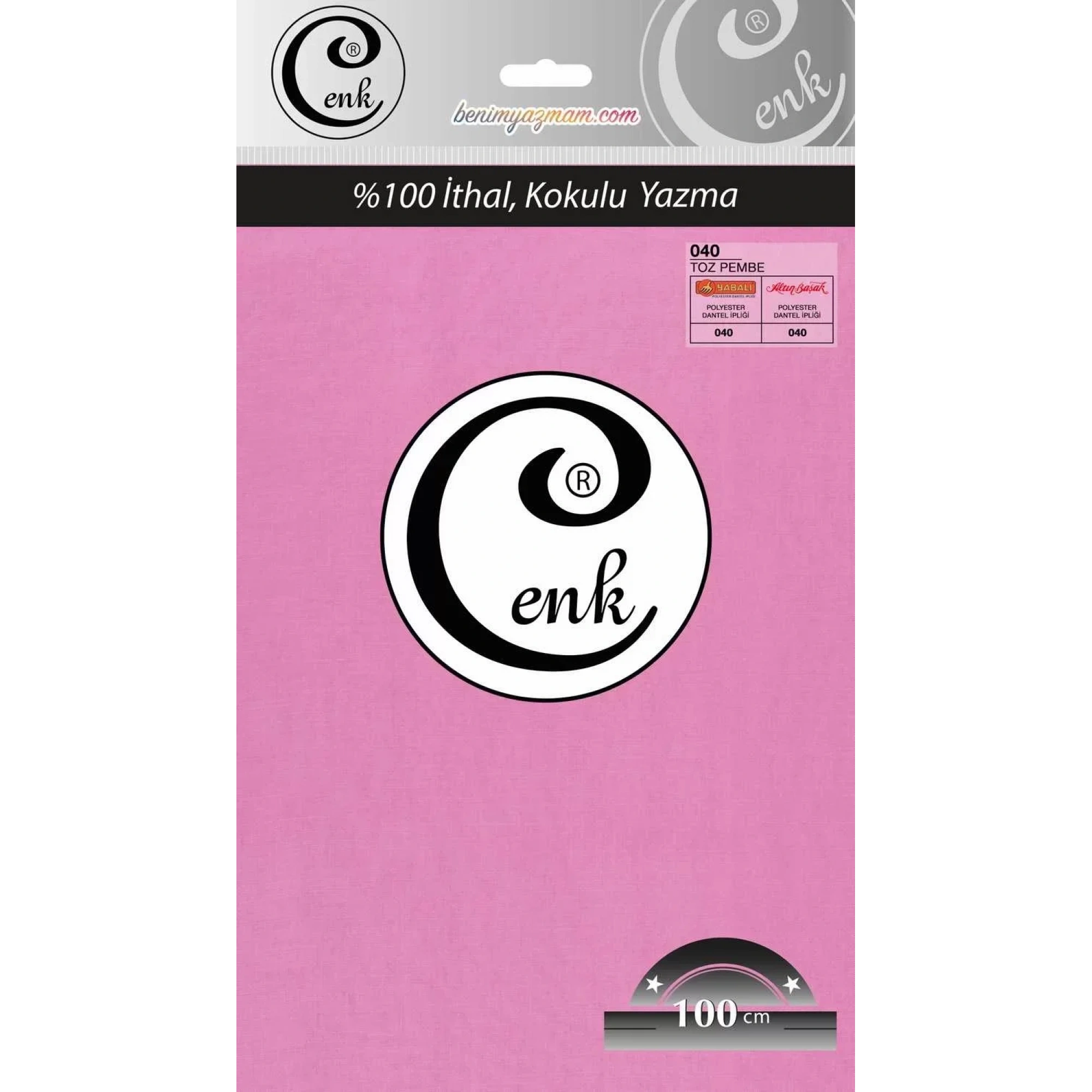 Cenk Düz Renk Oyalık Yazma (toz pembe) cenk-duz-040