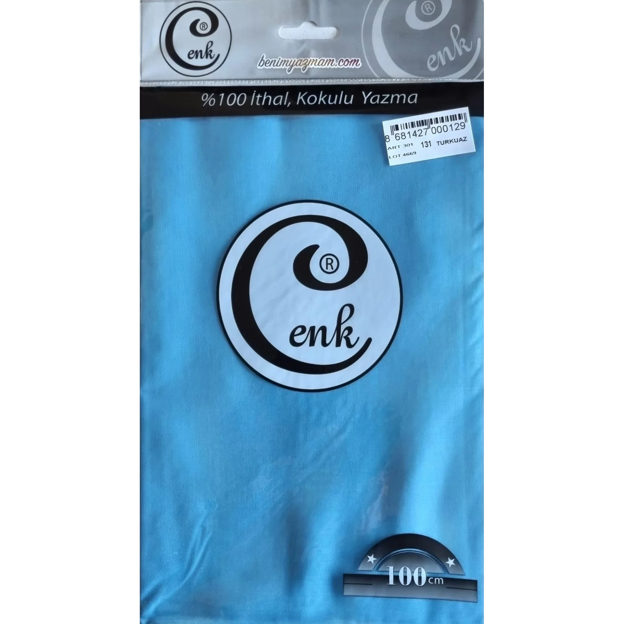 Cenk Düz Renk Oyalık Yazma (turkuaz) cenk-duz-131