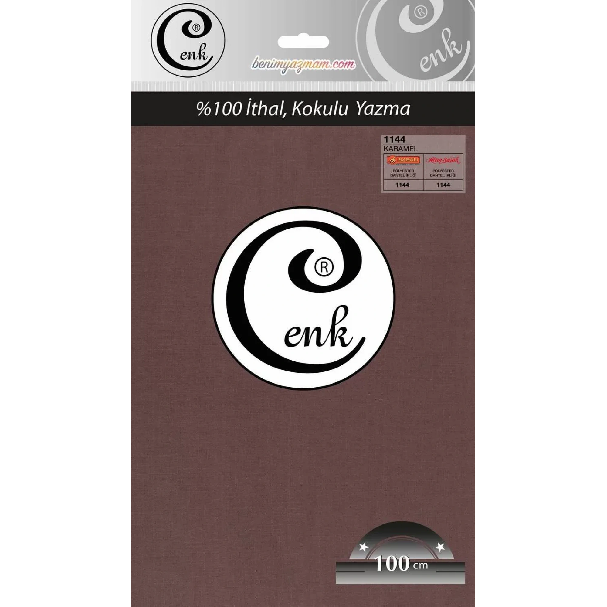 Cenk Düz Renk Poşetli Oyalık Yazma (Karamel) cenk-duz-1144