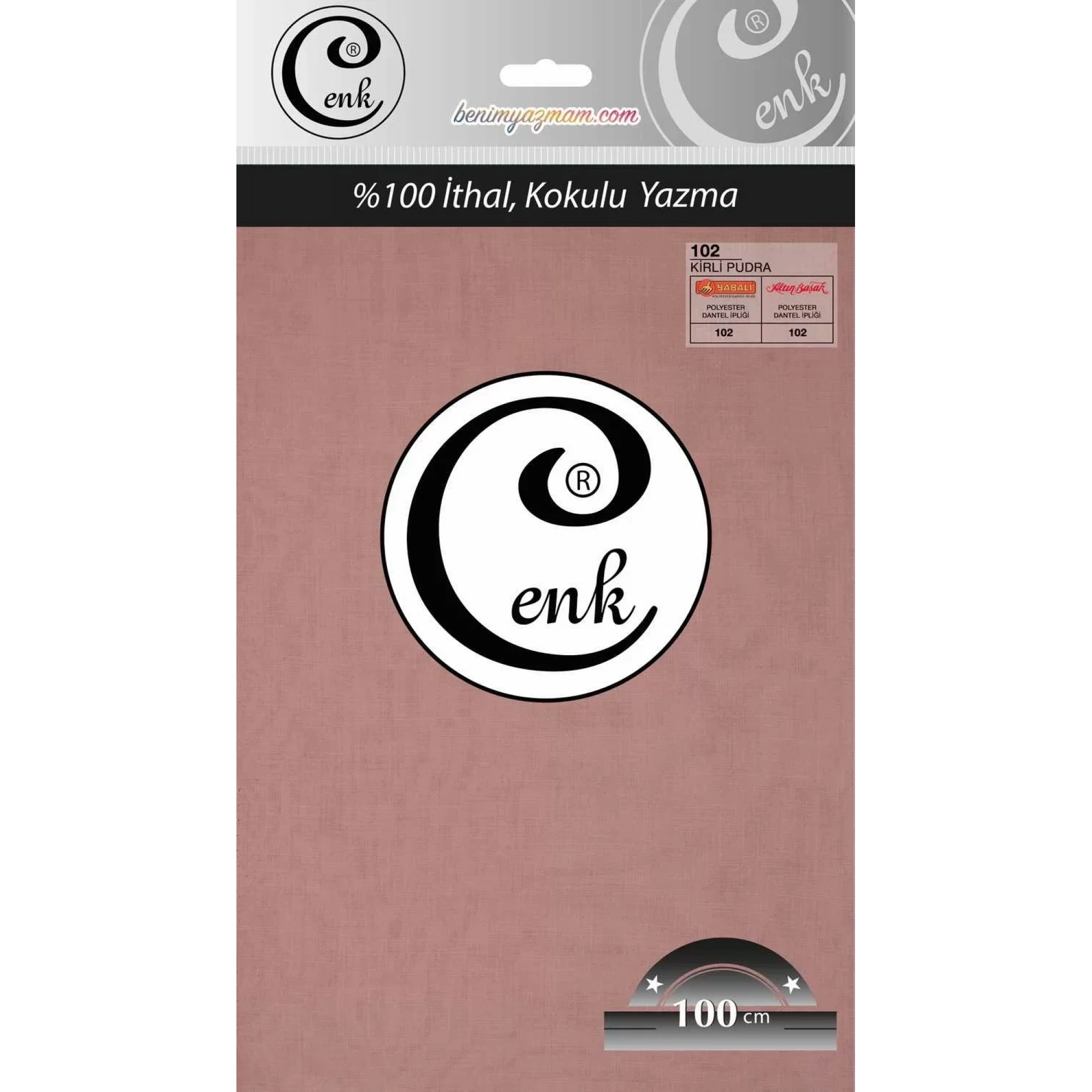Cenk Düz Renk Poşetli Oyalık Yazma (Kirli pudra) cenk-duz-102