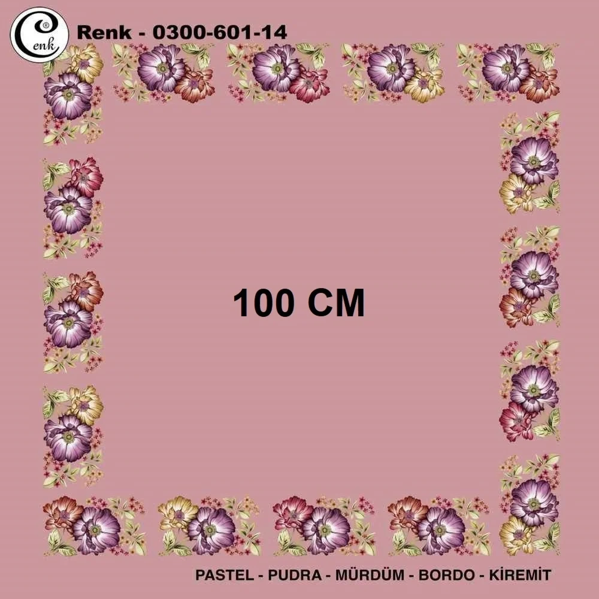 Cenk İçi Boş Oyalık Yazma (100 Cm) 601-14