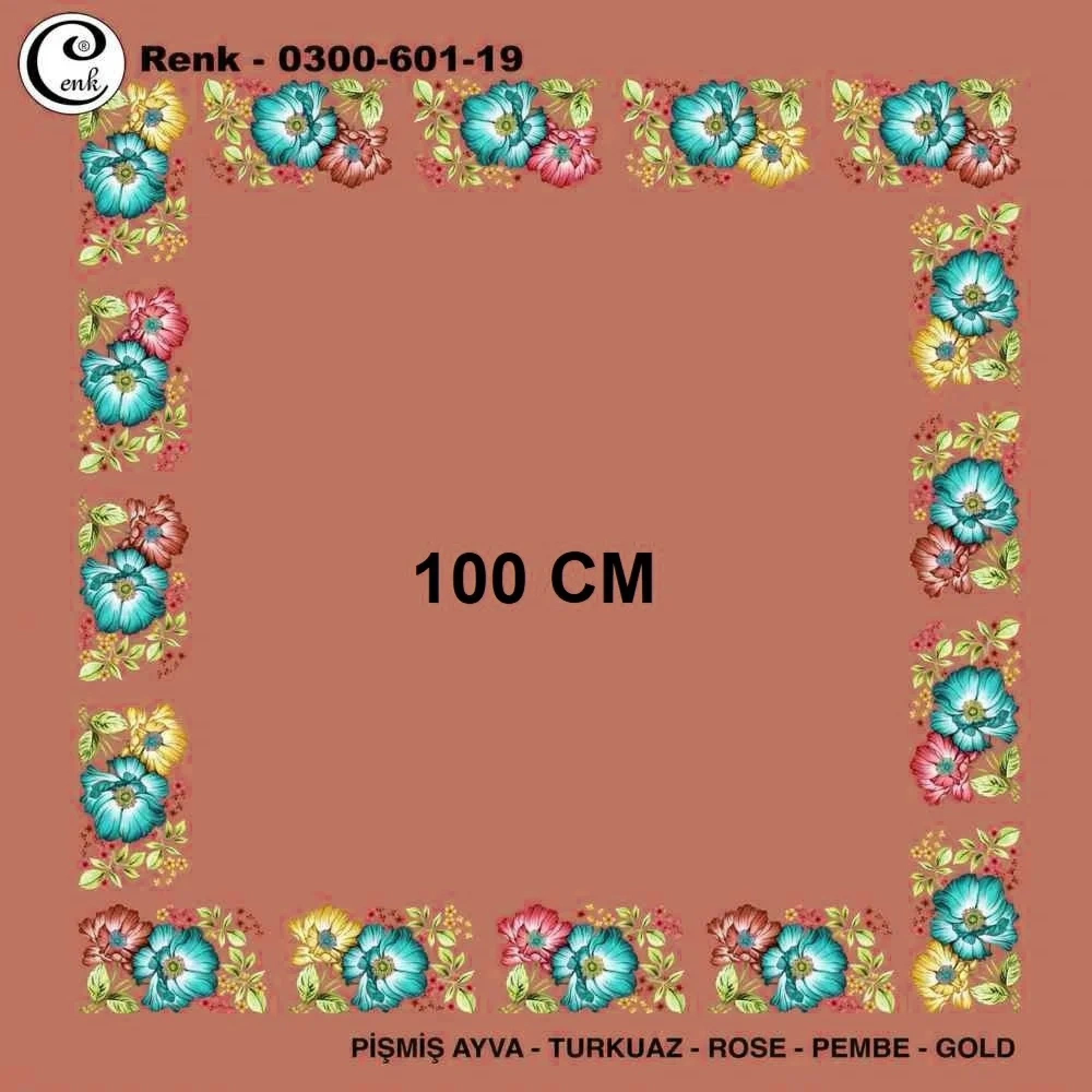 Cenk İçi Boş Oyalık Yazma (100 Cm) 601-19