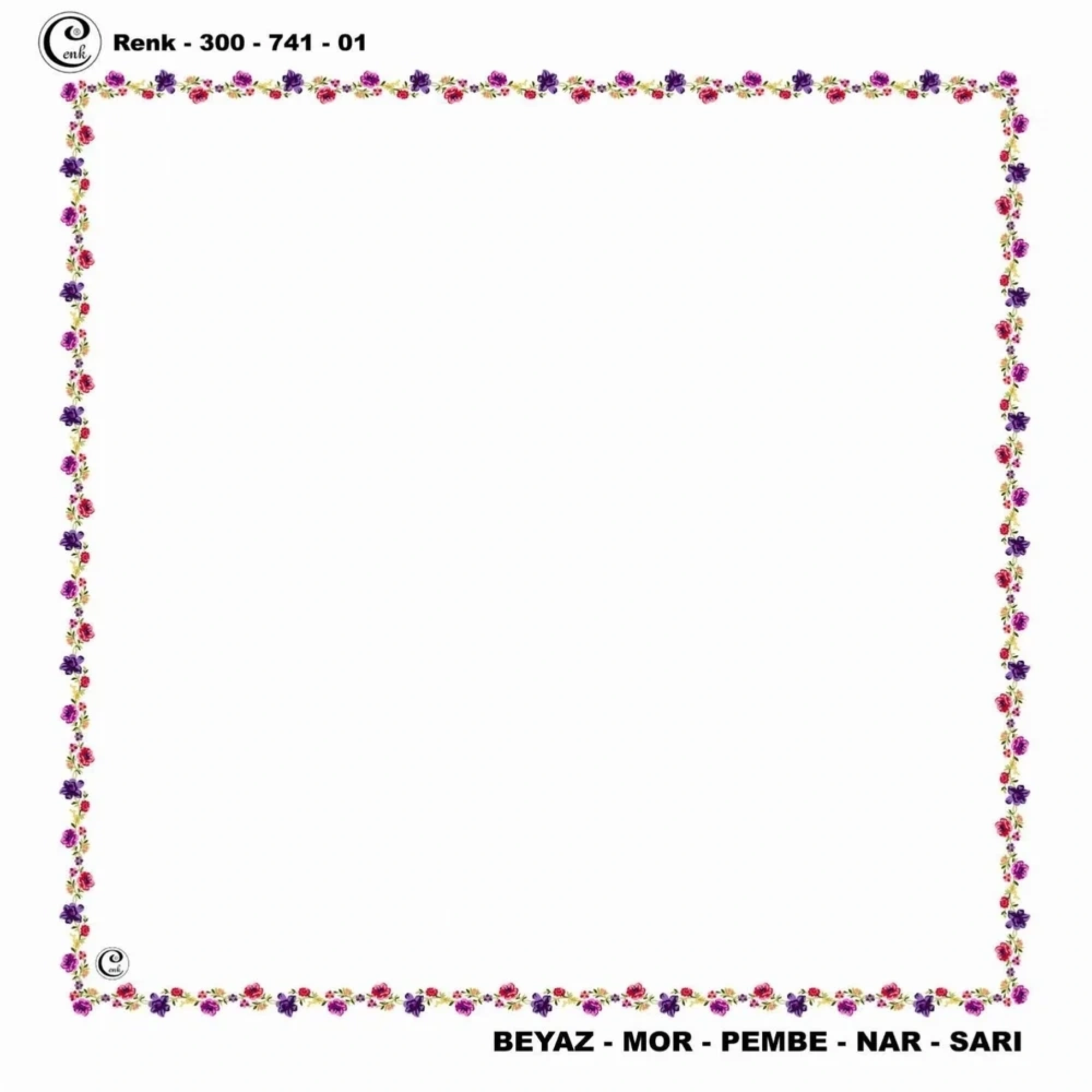 Cenk İçi Boş Oyalık Yazma (100 Cm) 741-01