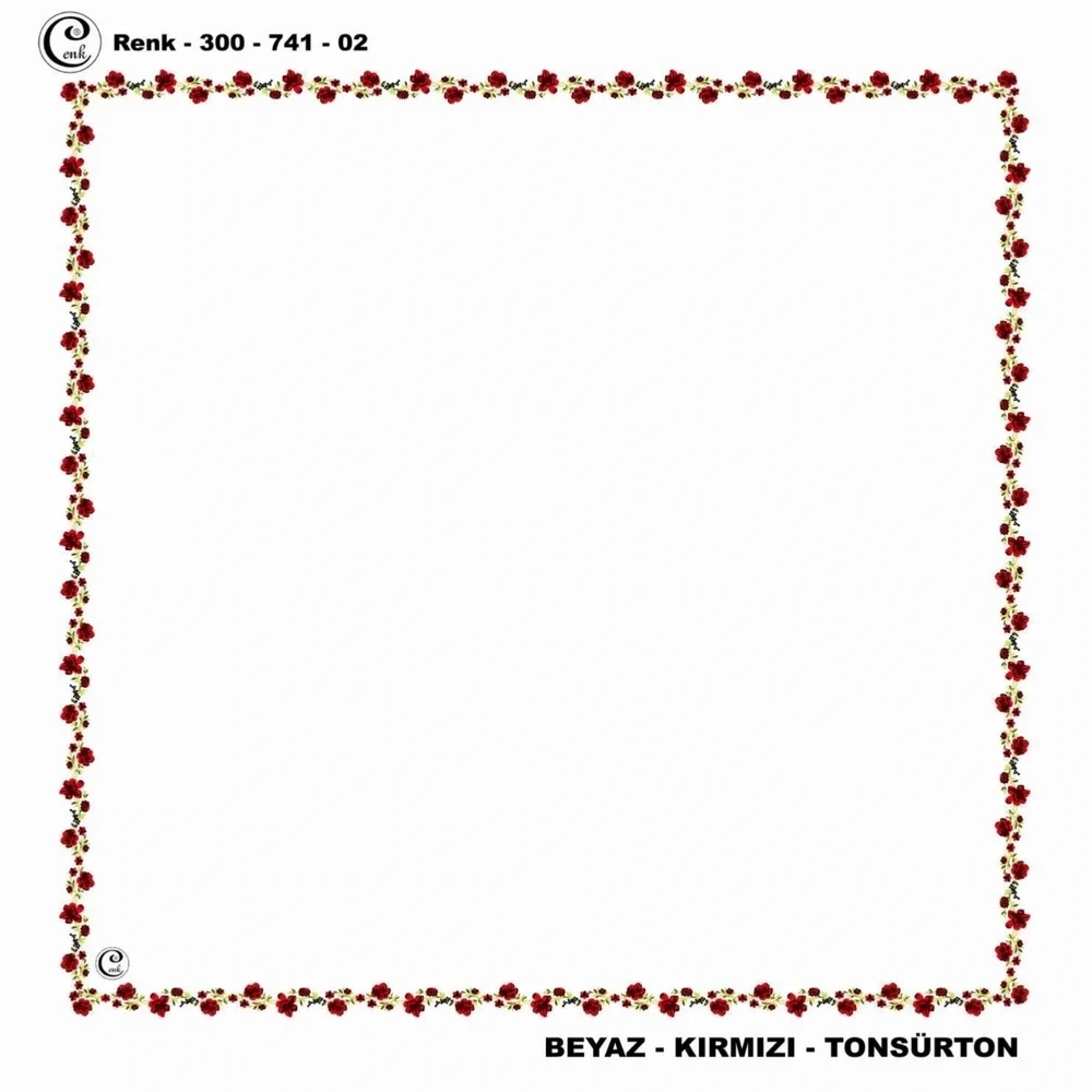 Cenk İçi Boş Oyalık Yazma (100 Cm) 741-02