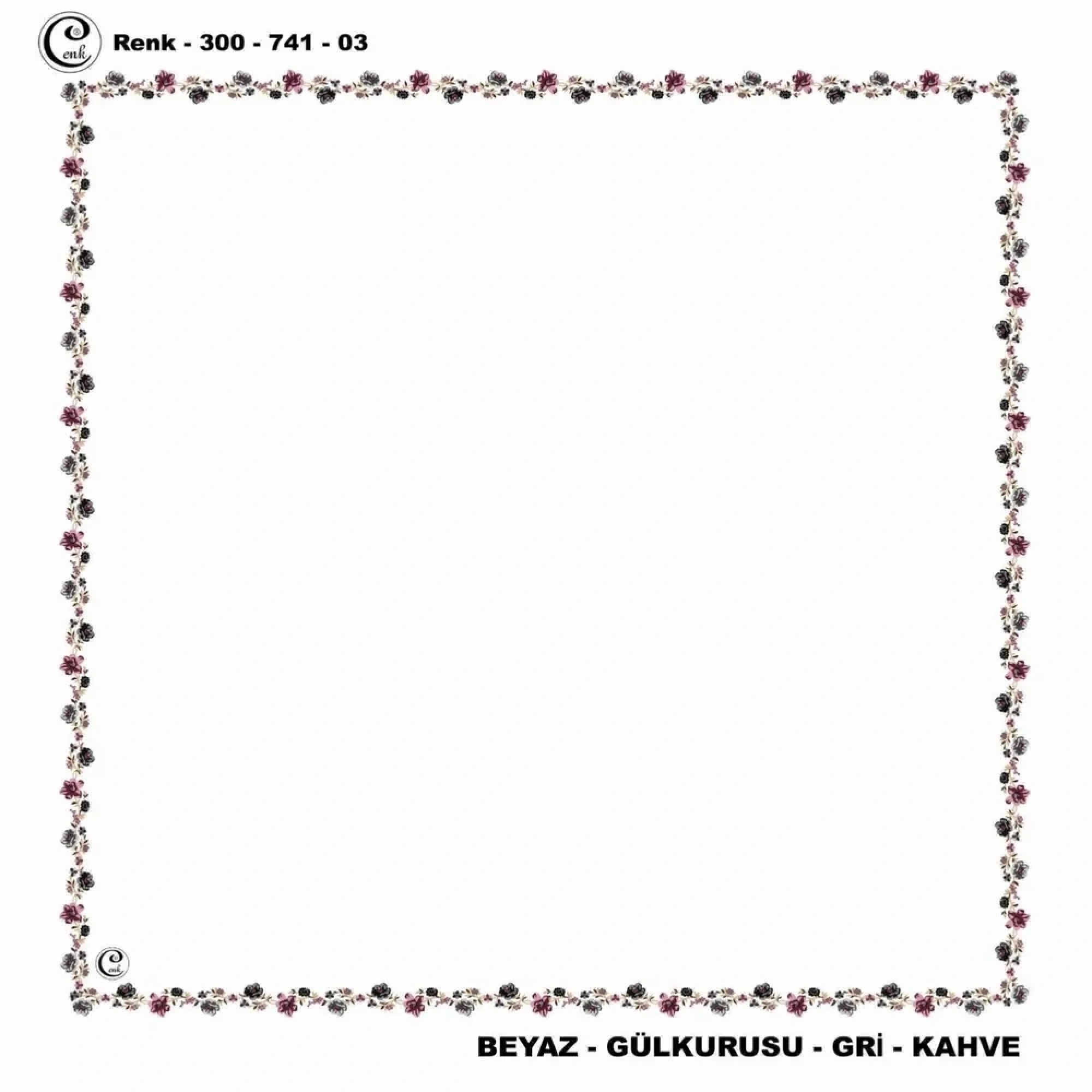 Cenk İçi Boş Oyalık Yazma (100 Cm) 741-03