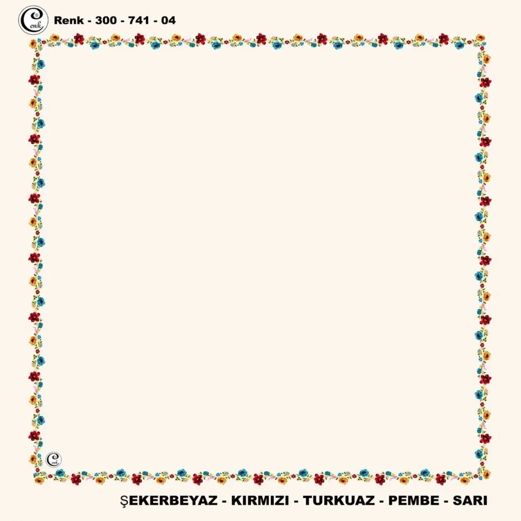 Cenk İçi Boş Oyalık Yazma (100 Cm) 741-04