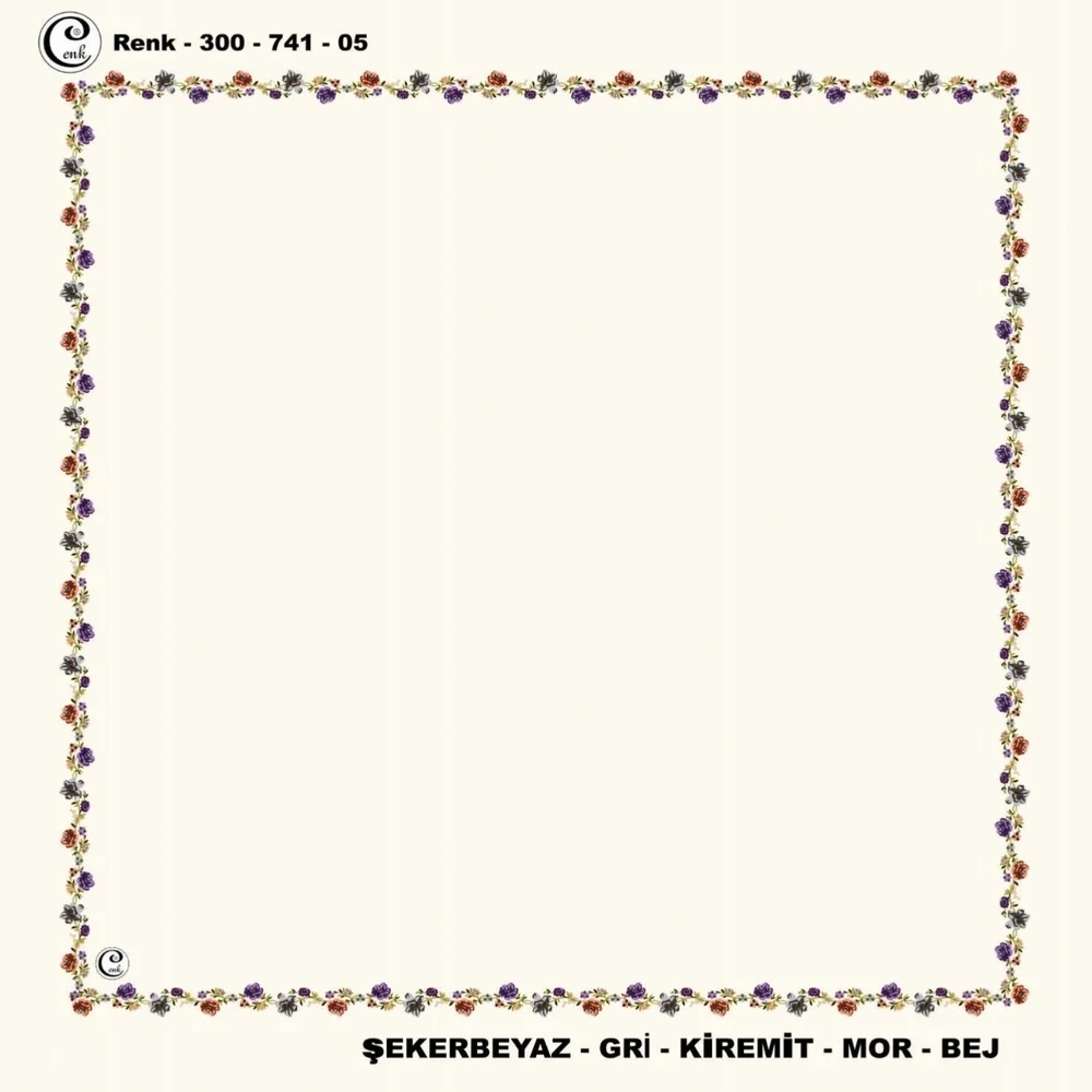Cenk İçi Boş Oyalık Yazma (100 Cm) 741-05