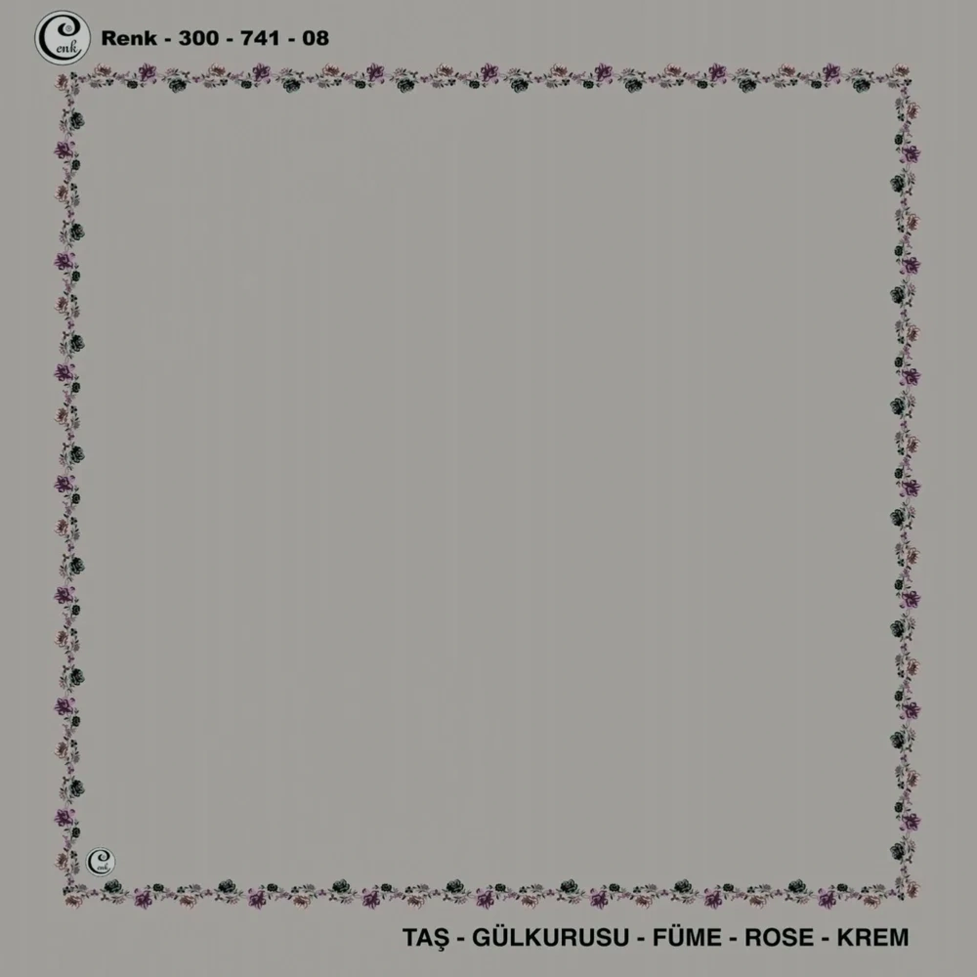 Cenk İçi Boş Oyalık Yazma (100 Cm) 741-08