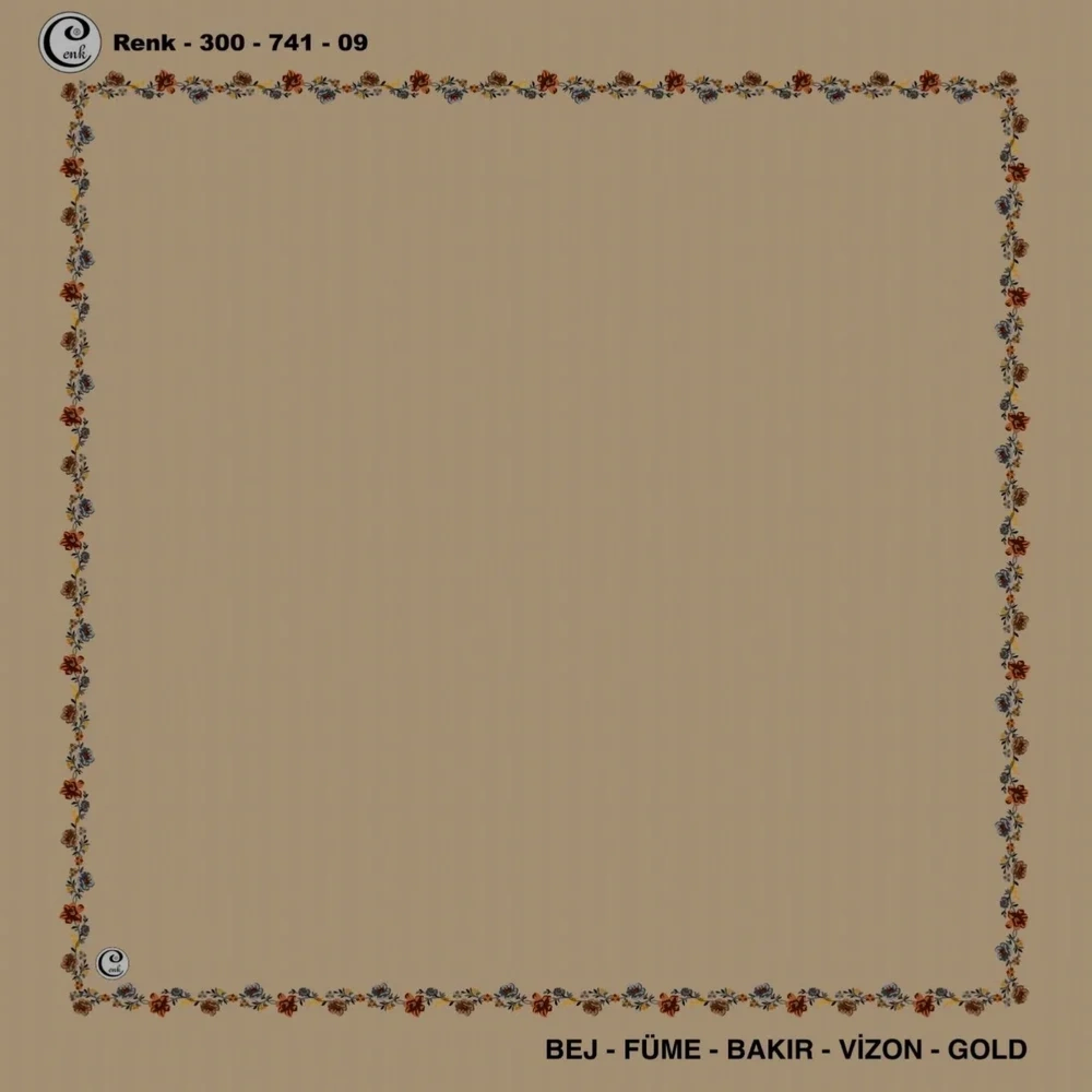 Cenk İçi Boş Oyalık Yazma (100 Cm) 741-09