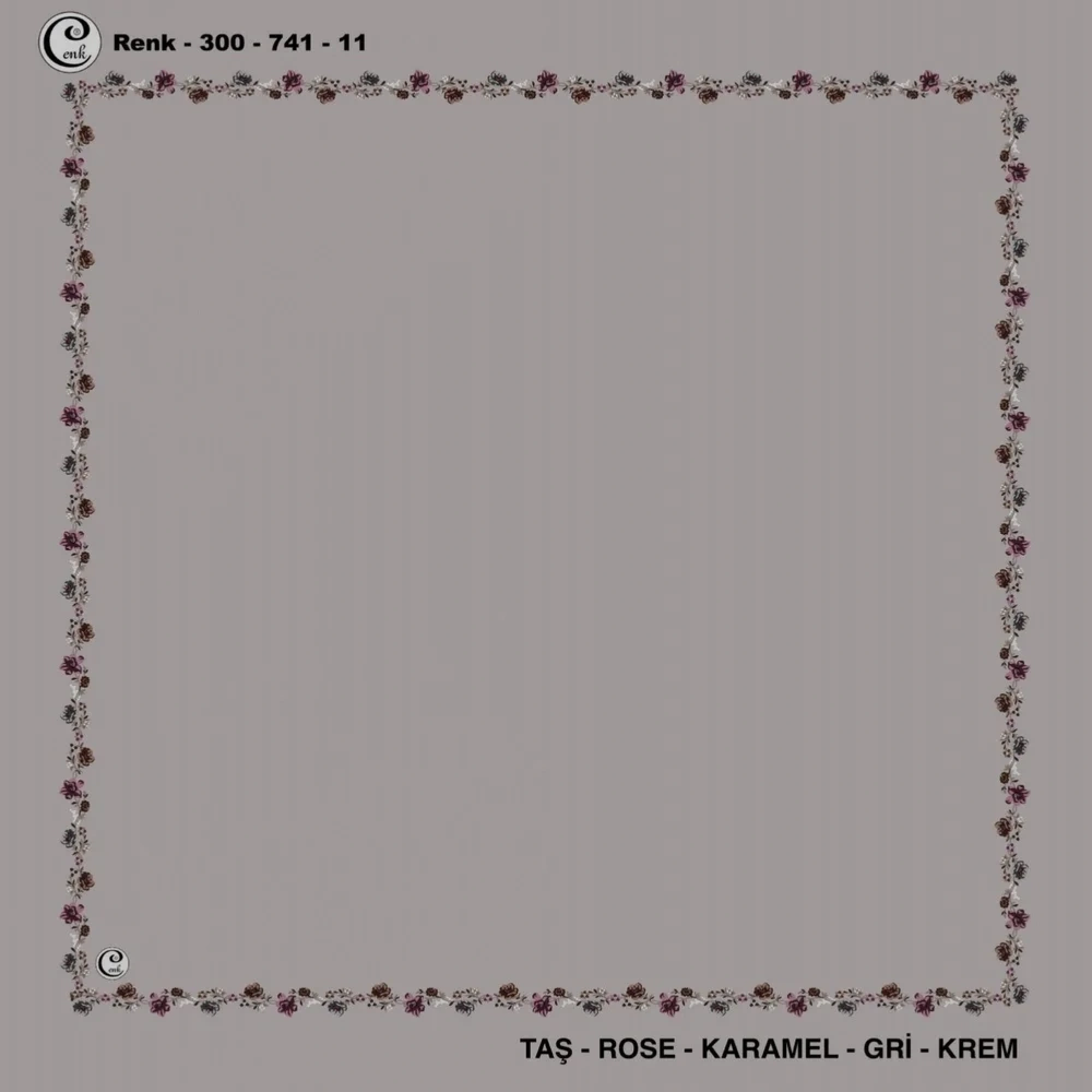 Cenk İçi Boş Oyalık Yazma (100 Cm) 741-11